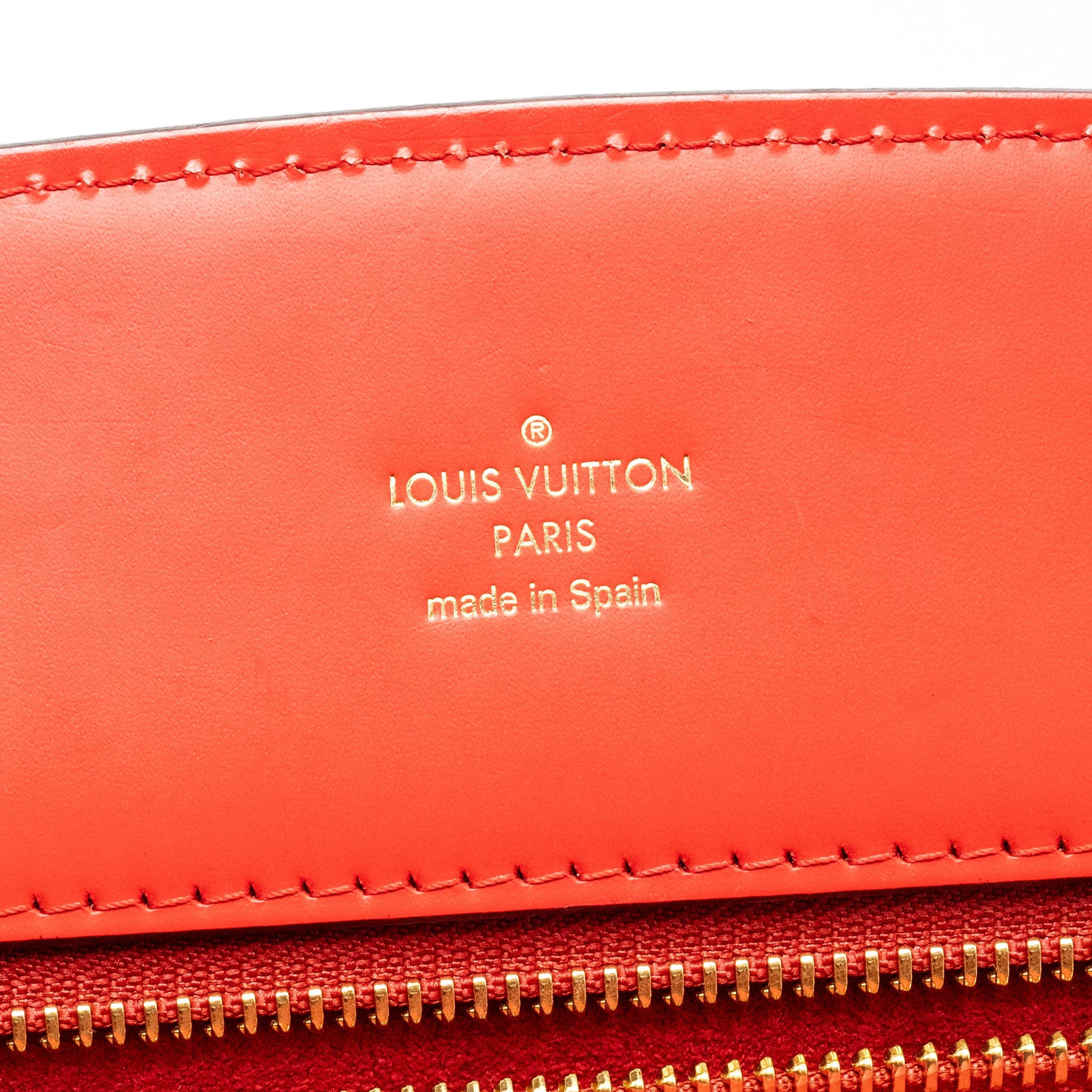 LOUIS VUITTON PHENIX TOP HANDLE SHOULDER BAG MONOGRAM CANVAS RED GHW