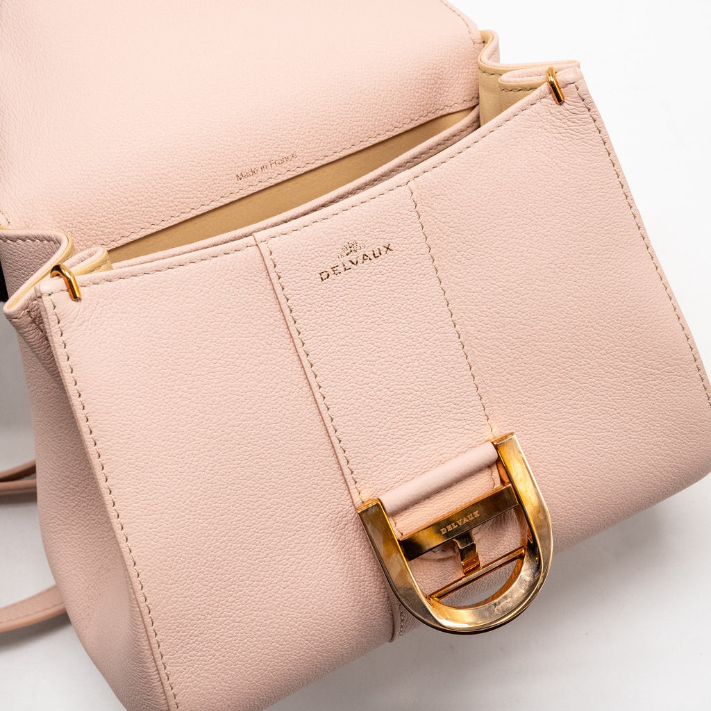 DELVAUX MINI BRILLIANT BAG CALFSKIN PINK RGHW