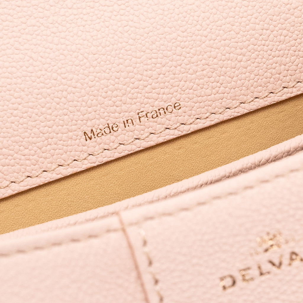 DELVAUX MINI BRILLIANT BAG CALFSKIN PINK RGHW