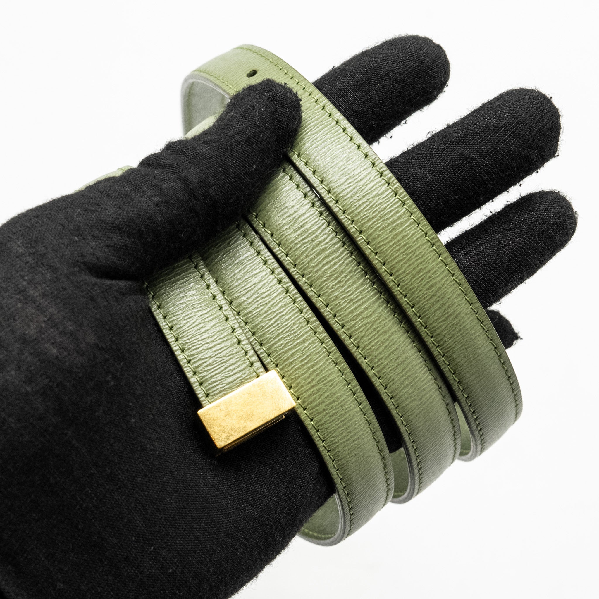 CELINE TEEN CLASSIC BOX BAG CALFSKIN GREEN GHW