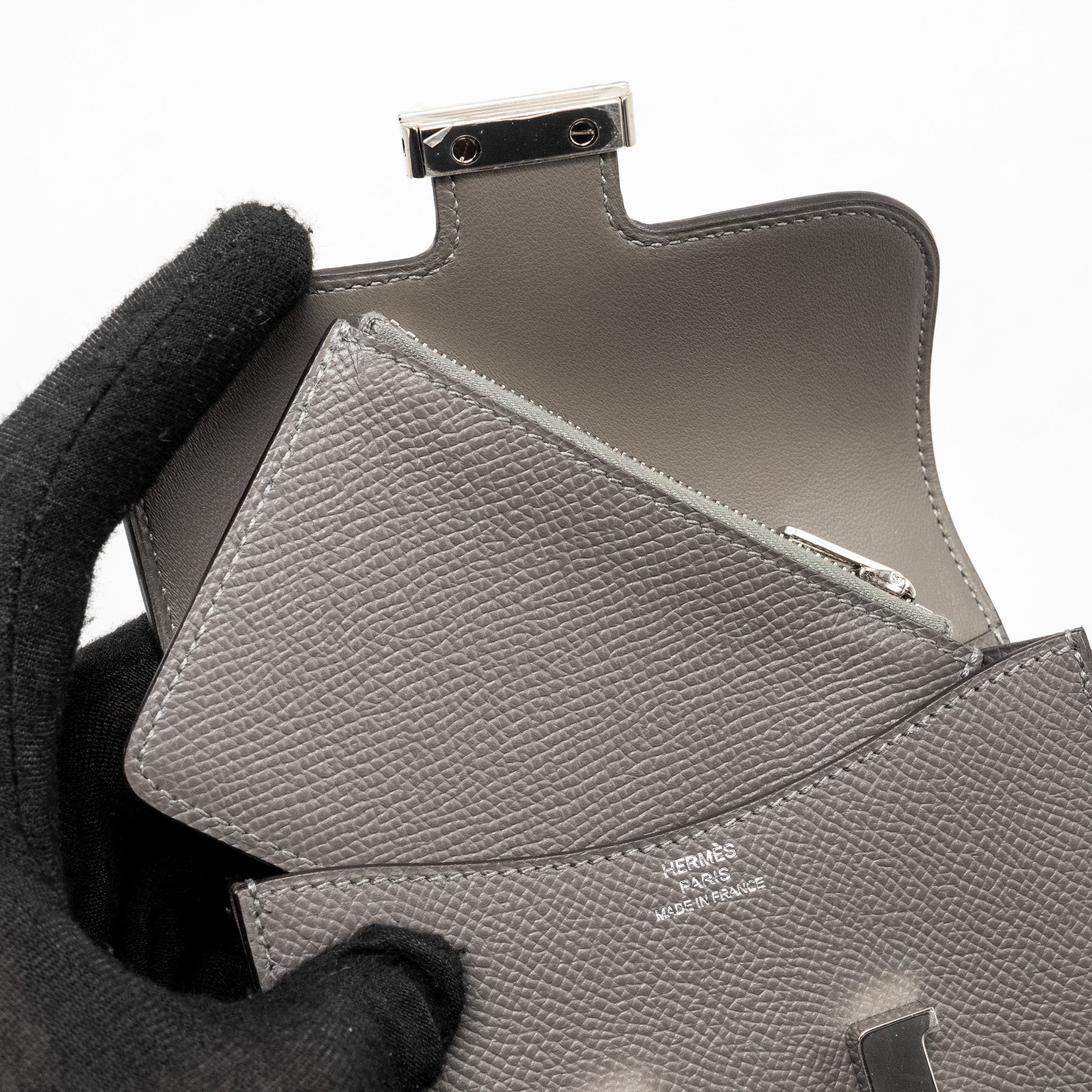 HERMES CONSTANCE SLIM EPSOM GRIS MYER SHW