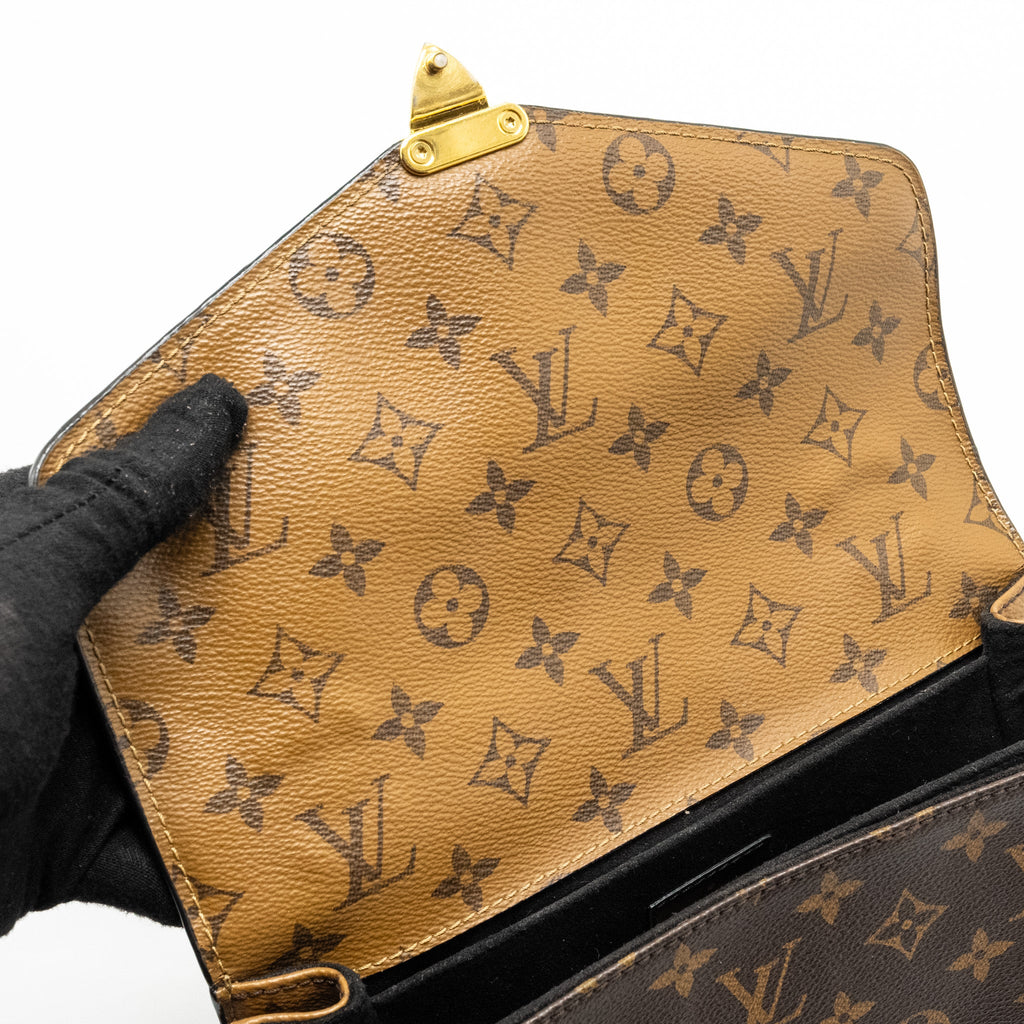 LOUIS VUITTON POCHETTE MÉTIS MONOGRAM REVERSE CANVAS GHW