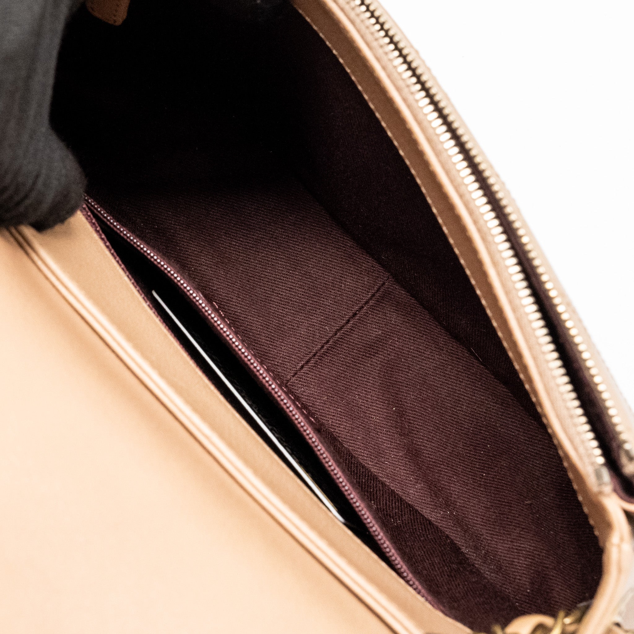 CHANEL COCO CURVE FLAP BAG CALFSKIN BEIGE GHW