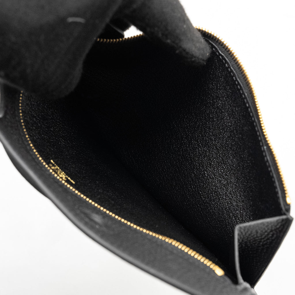 HERMES POCHETTE BACKPOCKET 25 TOGO BLACK GHW