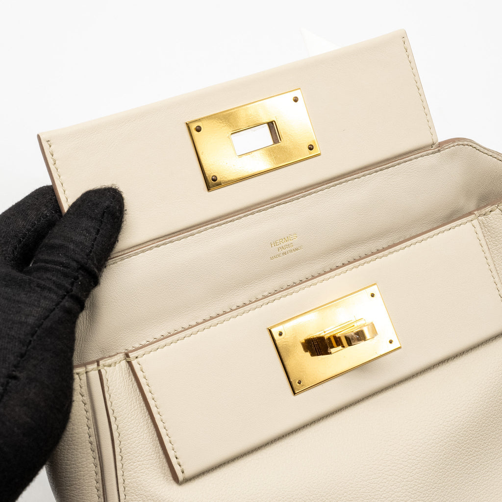 HERMES MINI 24/24 2424-21 BAG EVERCOLOR/ SWIFT BETON GHW