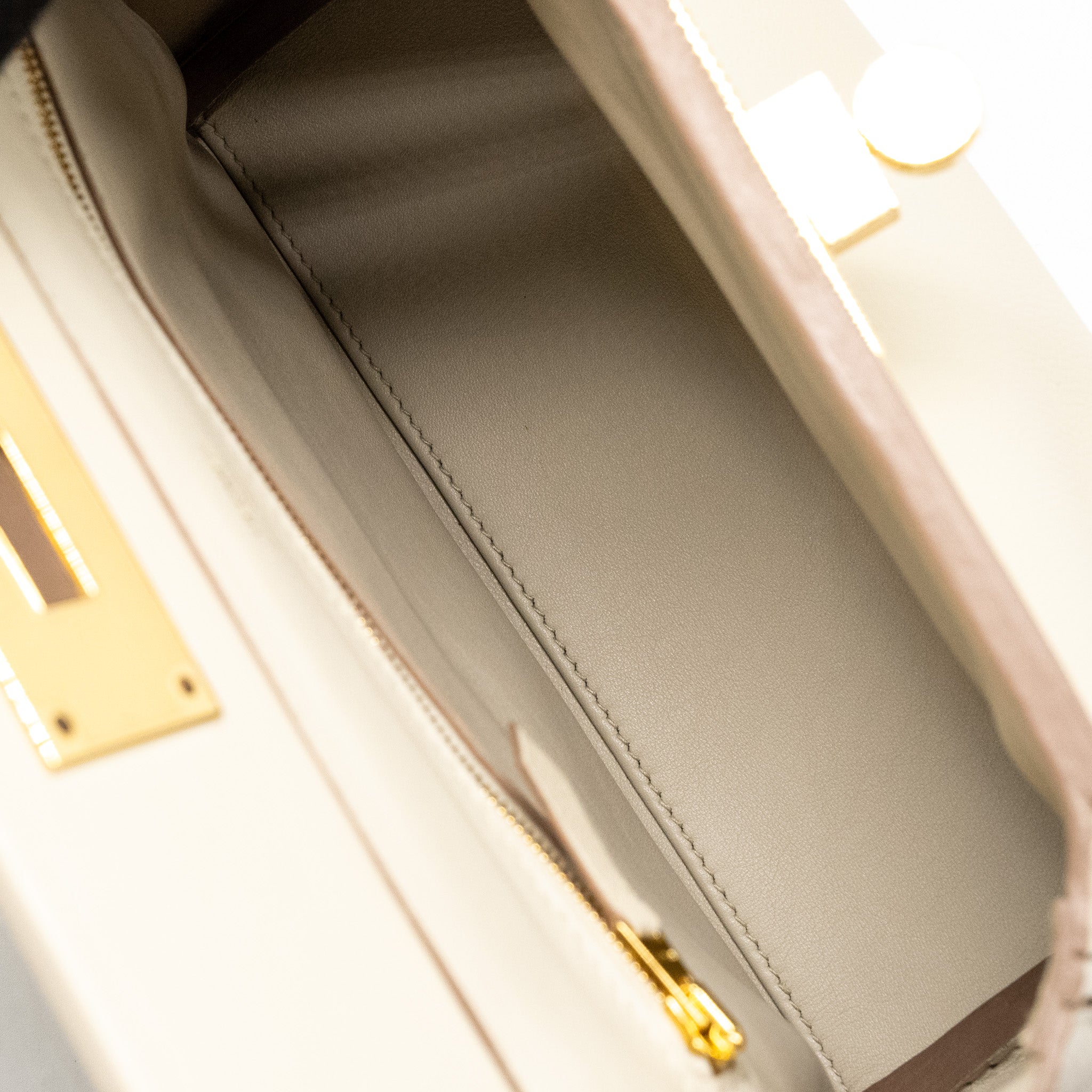 HERMES MINI 24/24 2424-21 BAG EVERCOLOR/SWIFT BETON GHW
