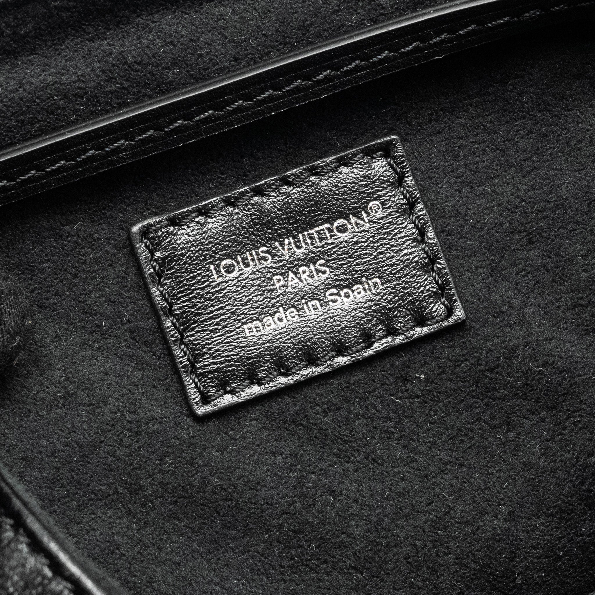 LOUIS VUITTON MONTSOURIS BACKPACK PM LAMBSKIN BLACK SHW
