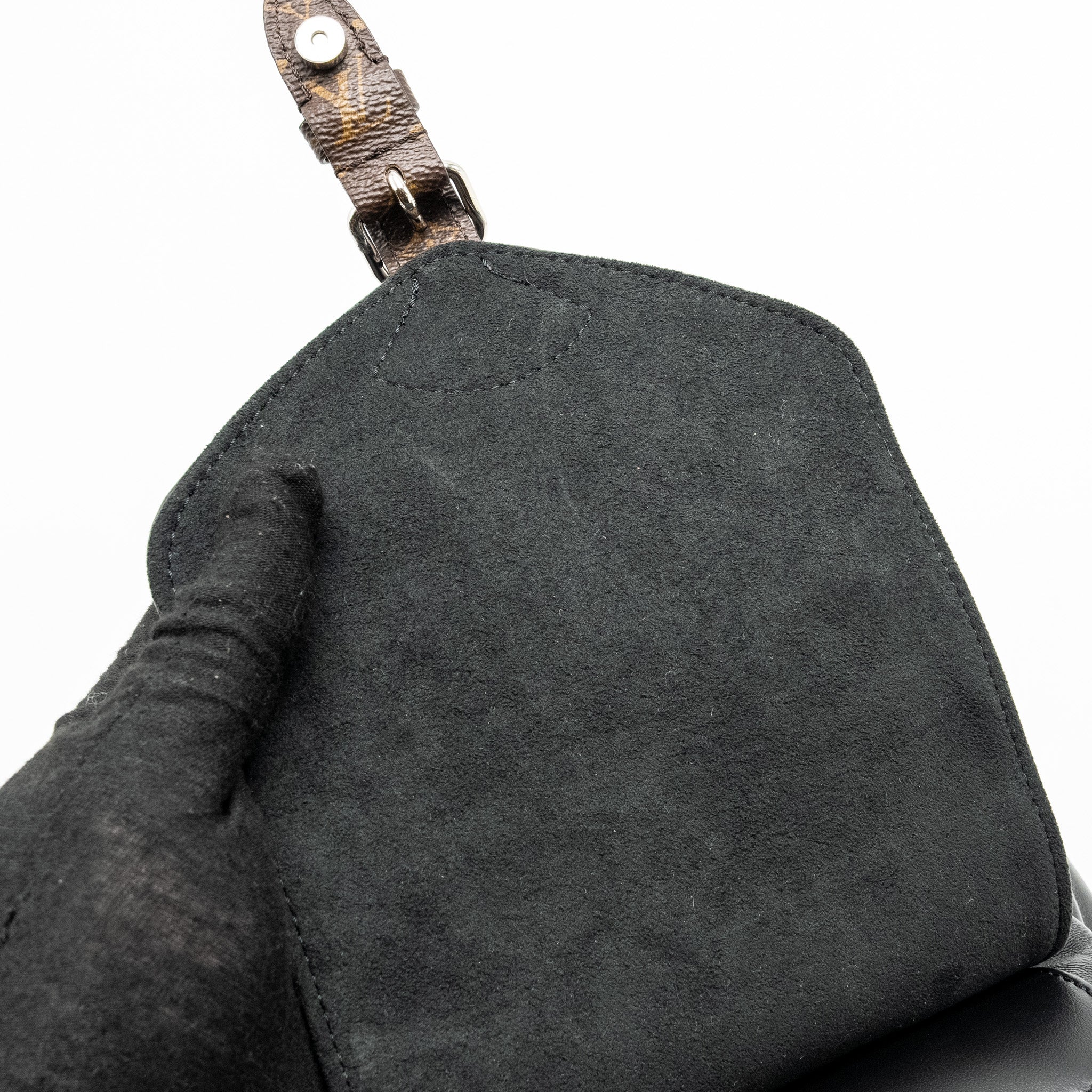 LOUIS VUITTON MONTSOURIS BACKPACK PM LAMBSKIN BLACK SHW