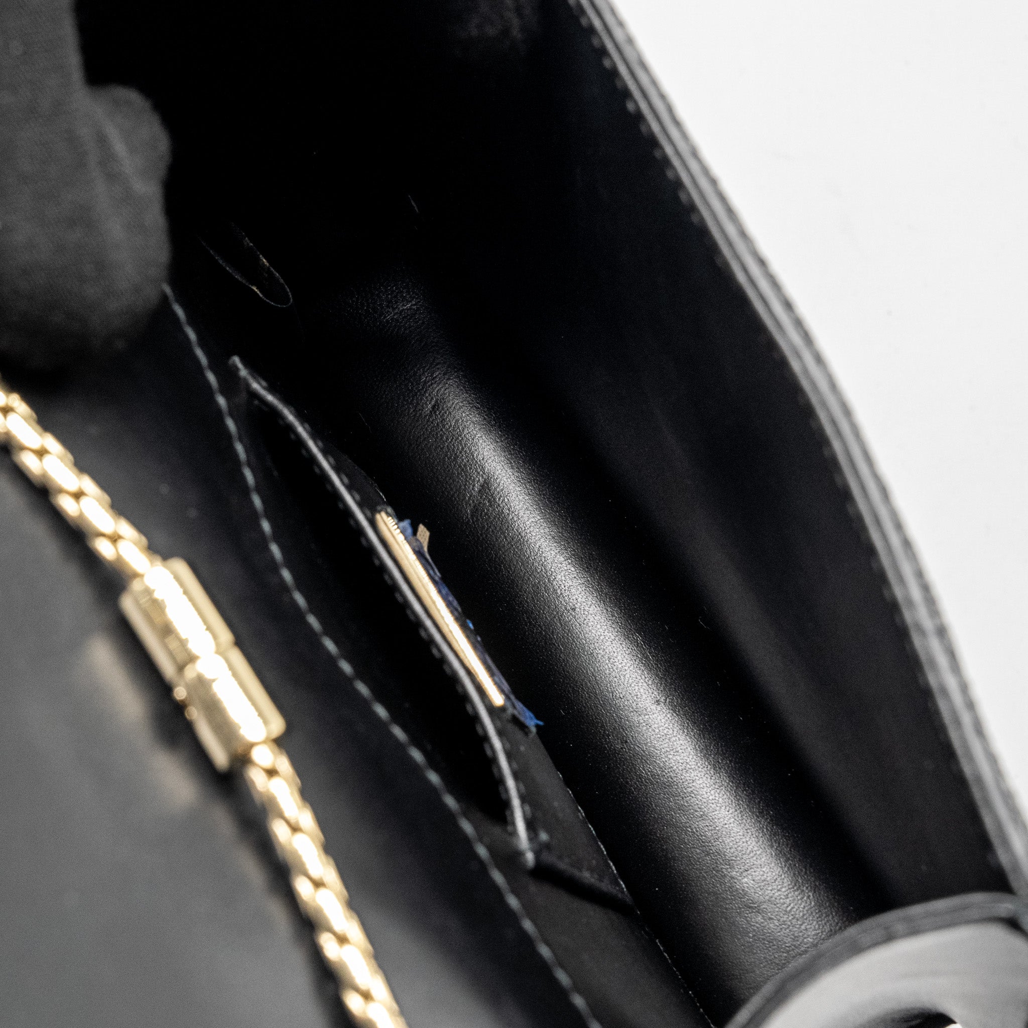 BVLGARI SERPENTI FOREVER BAG GALUCHAT BLACK/ GREY LGHW