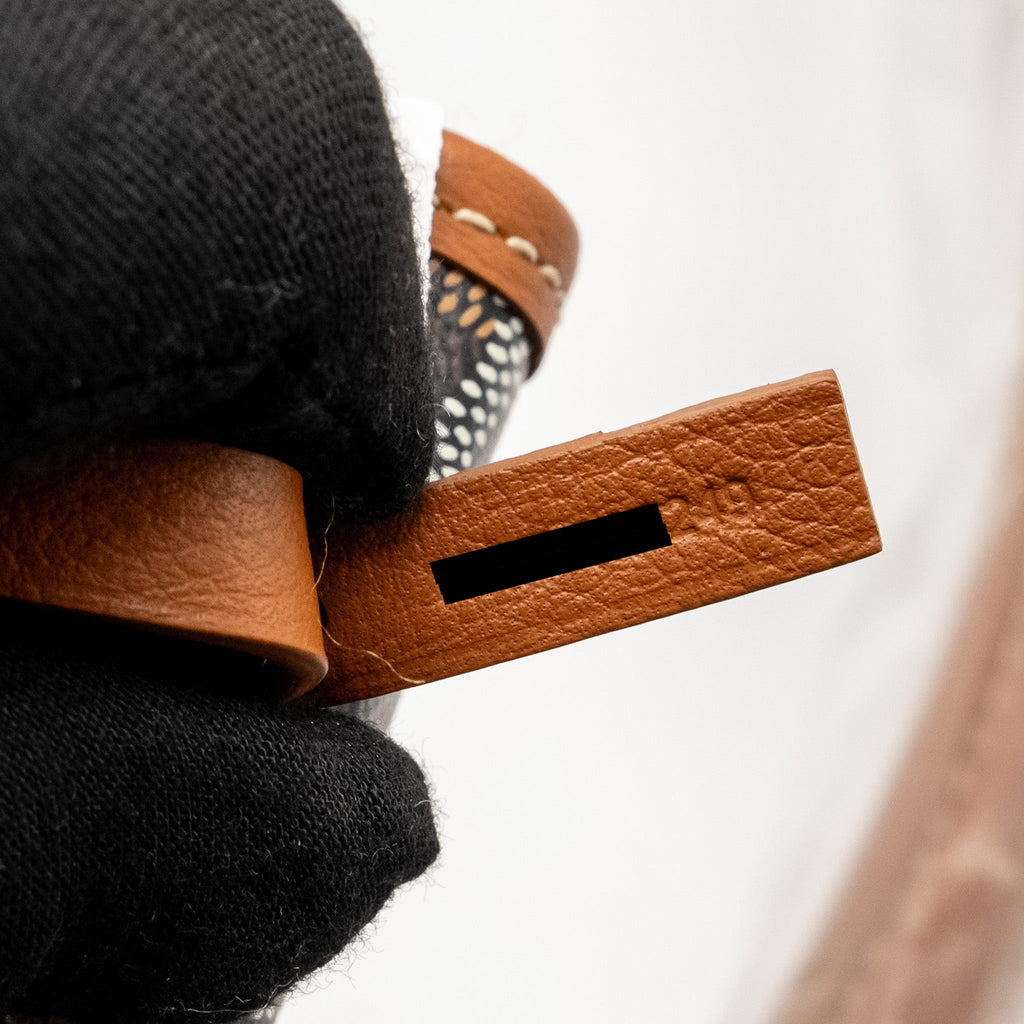GOYARD BOHEME HOBO BAG GOYARDINE CANVAS/CALFSKIN BROWN SHW