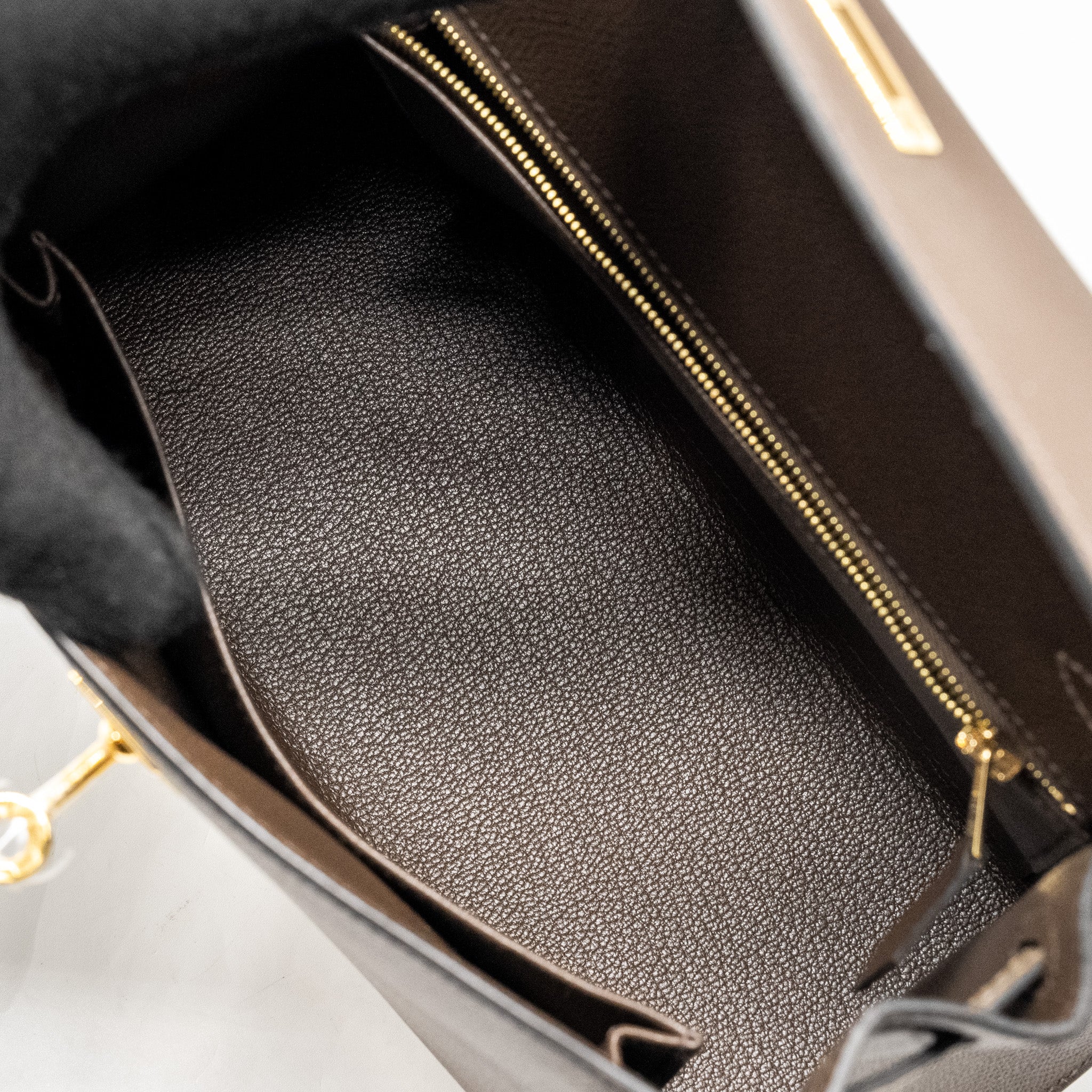 HERMES KELLY 25 EPSOM ECORCE/ETOUPE/NOIR GHW