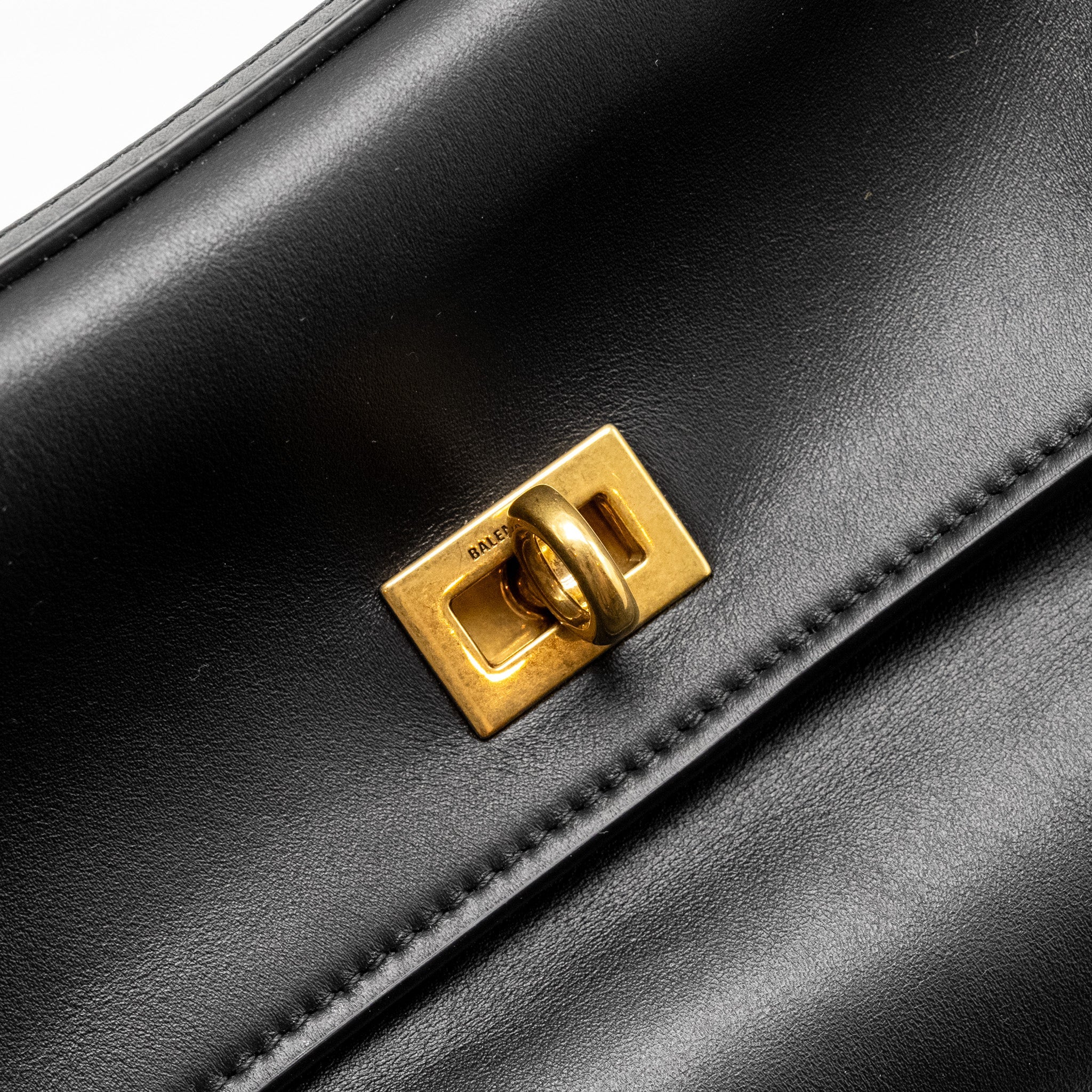 BALENCIAGA MEDIUM RODEO HANDBAG SMOOTH CALFSKIN BLACK GHW