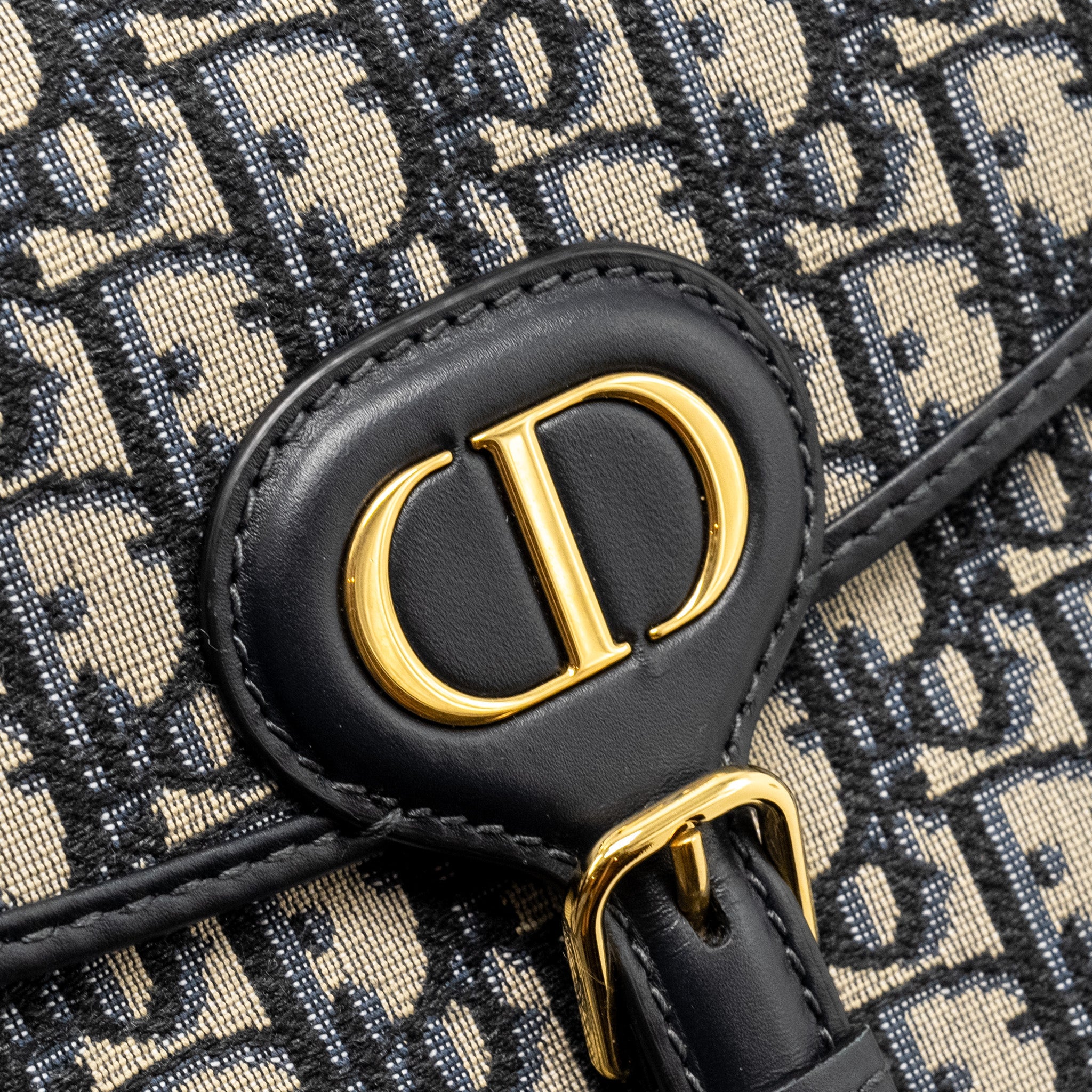 DIOR MEDIUM BOBBY BAG OBLIQUE JACQUARD BLUE GHW