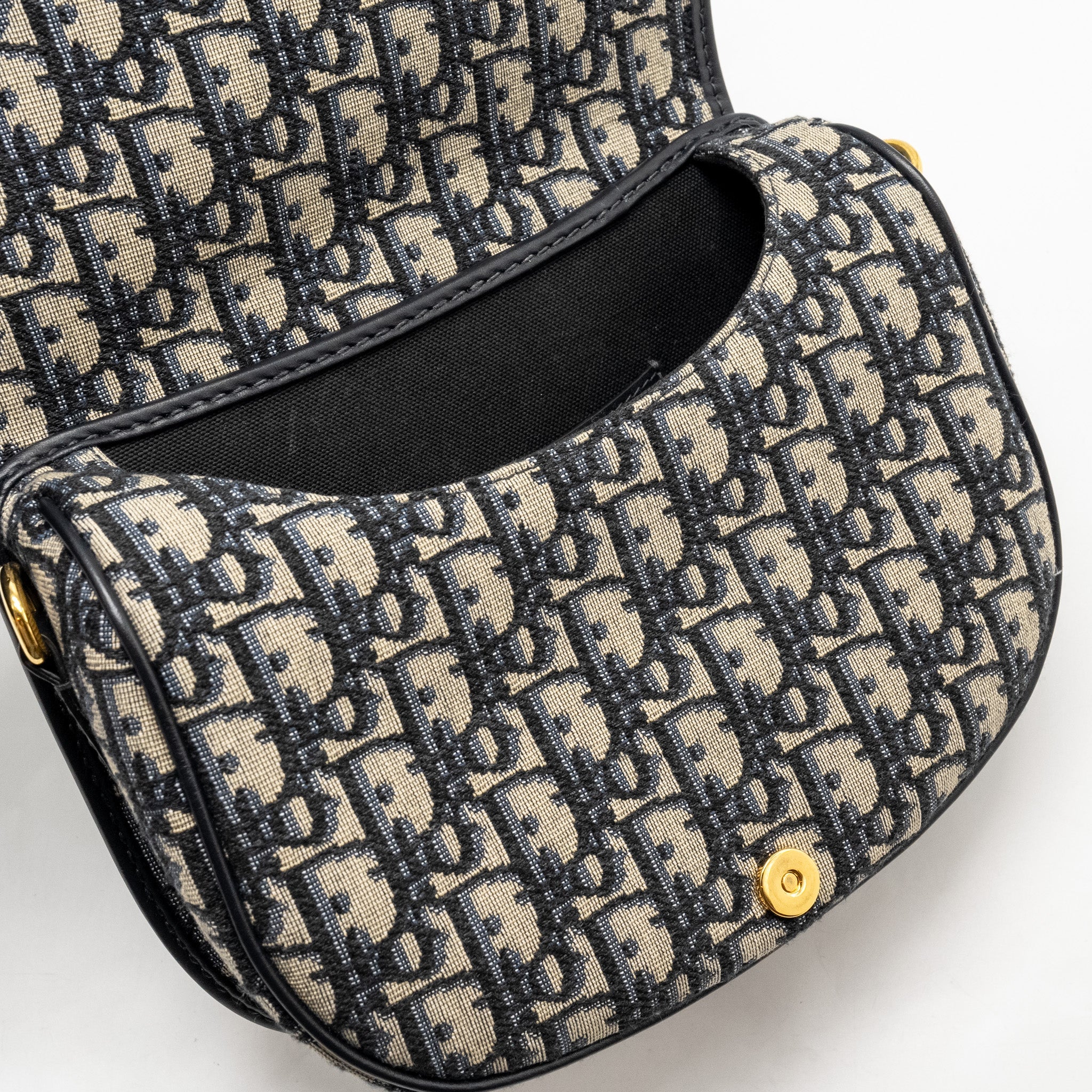 DIOR MEDIUM BOBBY BAG OBLIQUE JACQUARD BLUE GHW