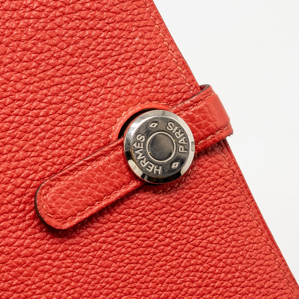 HERMES DOGAN COMPACT WALLET TOGO RED SHW