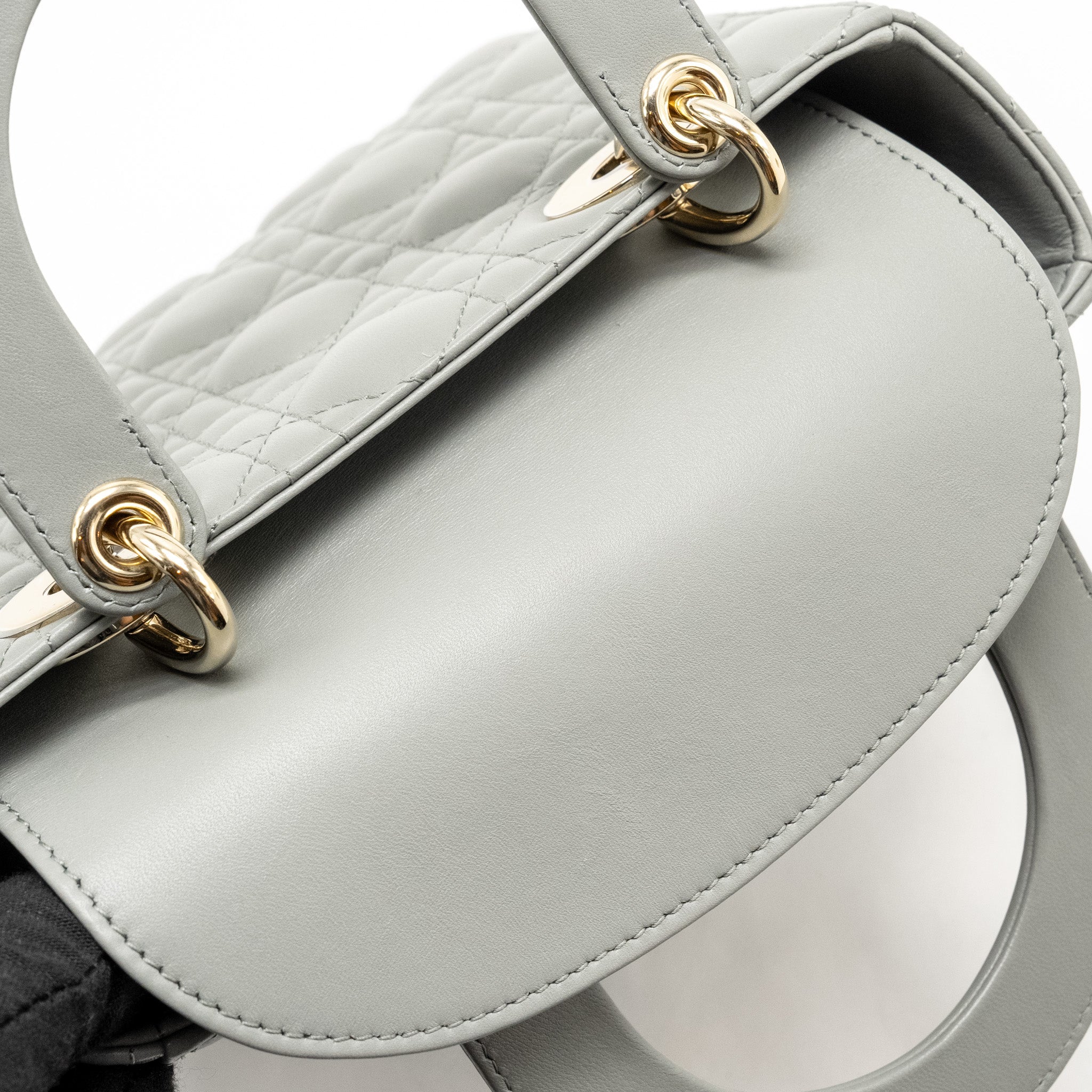 DIOR MY ABC SMALL LADY DIOR LAMBSKIN LIGHT GREY LGHW