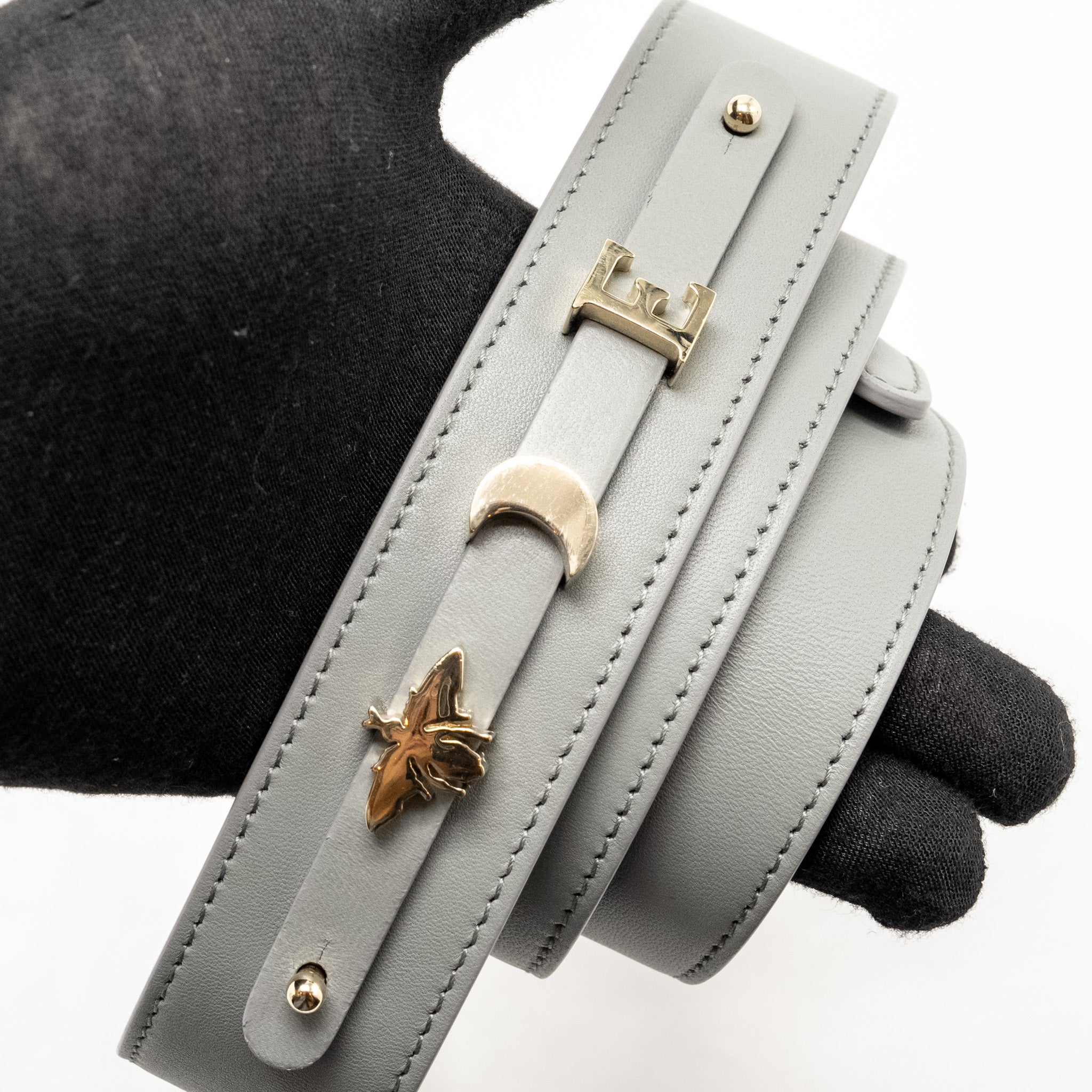 DIOR MY ABC SMALL LADY DIOR LAMBSKIN LIGHT GREY LGHW