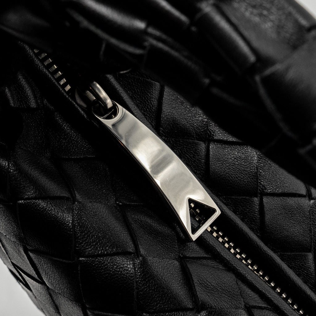 BOTTEGA VENETA MINI JODIE LAMBSKIN BLACK SHW