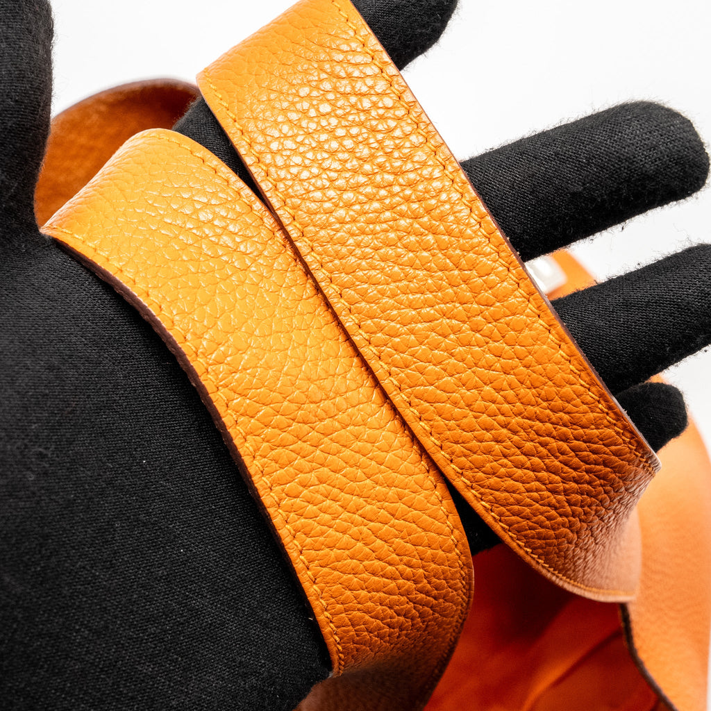 HERMES PICOTIN 26 LOCK BAG CLEMENCE ORANGE SHW