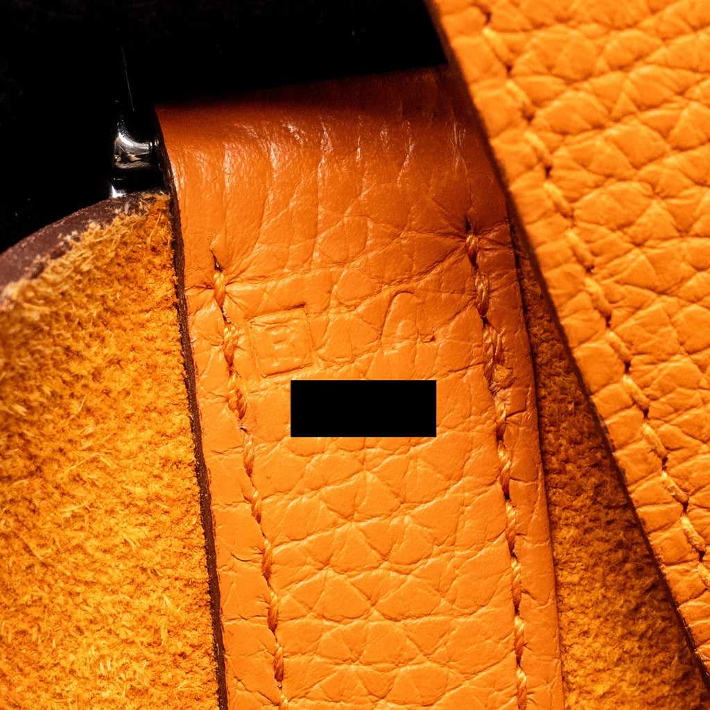 HERMES PICOTIN 26 LOCK BAG CLEMENCE ORANGE SHW