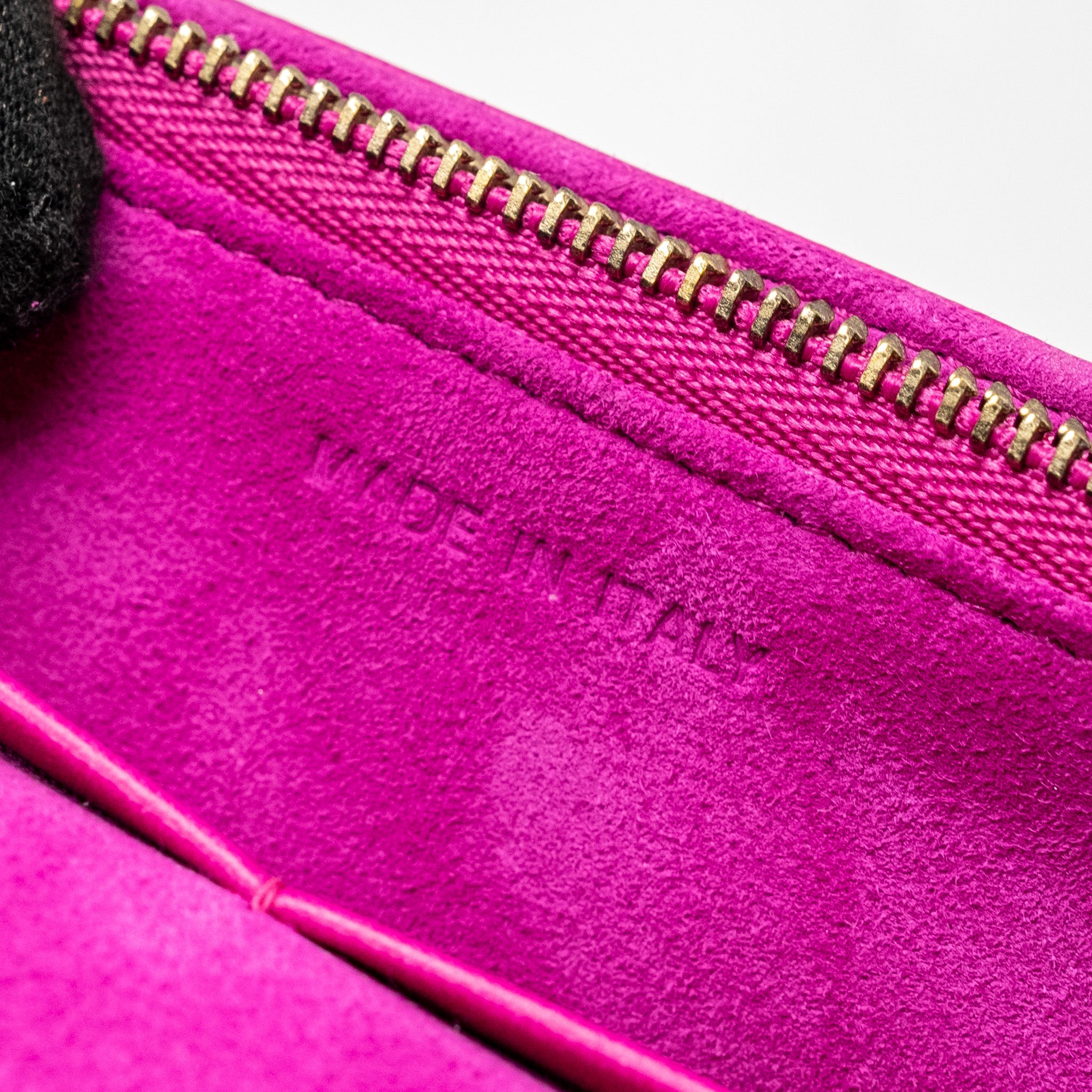 DIOR DIORADDICT WALLET ON CHAIN LAMBSKIN PINK GHW