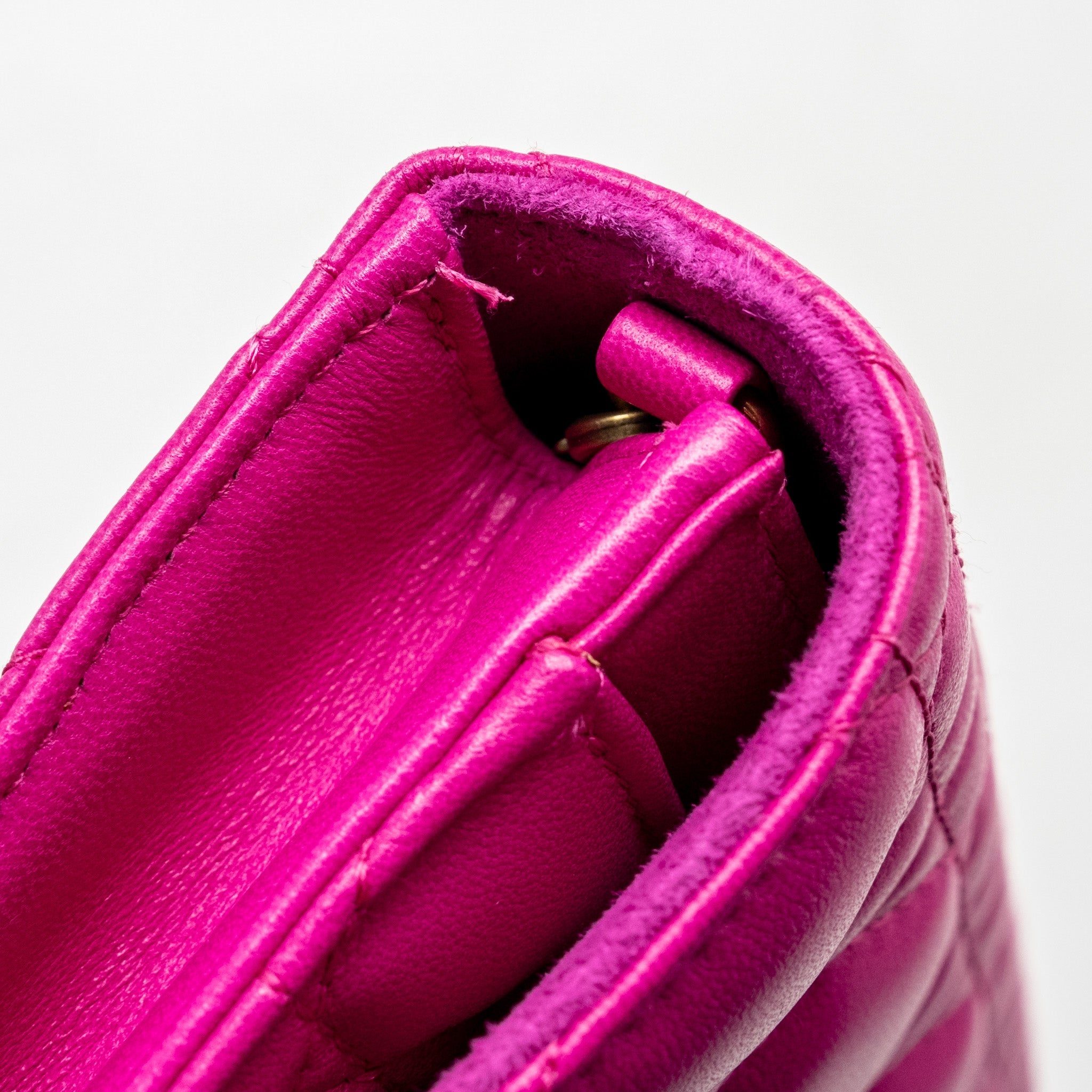 DIOR DIORADDICT WALLET ON CHAIN LAMBSKIN PINK GHW