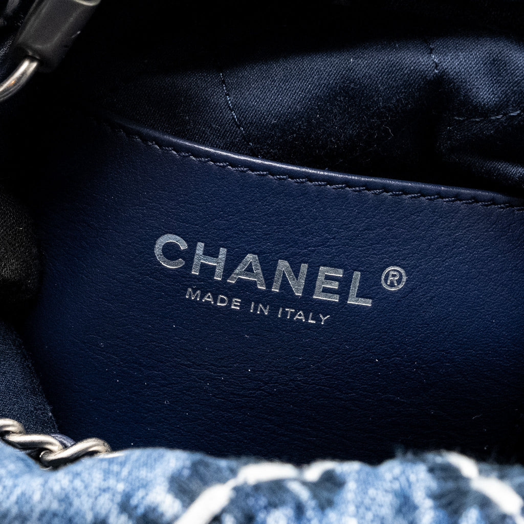 CHANEL MINI 22 DENIM LIGHT BLUE SHW (MICROCHIP)