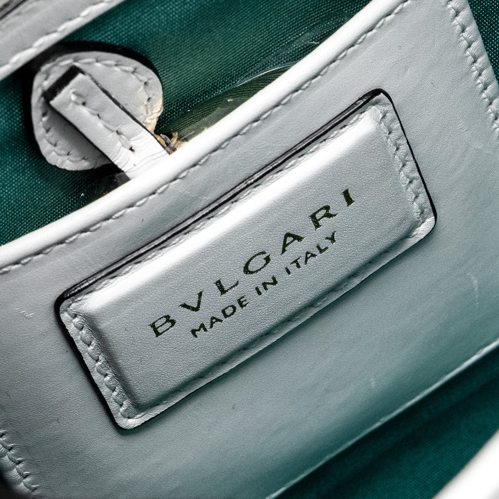 BVLGARI SERPENTI FOREVER CHAIN BAG CALFSKIN WHITE LGHW