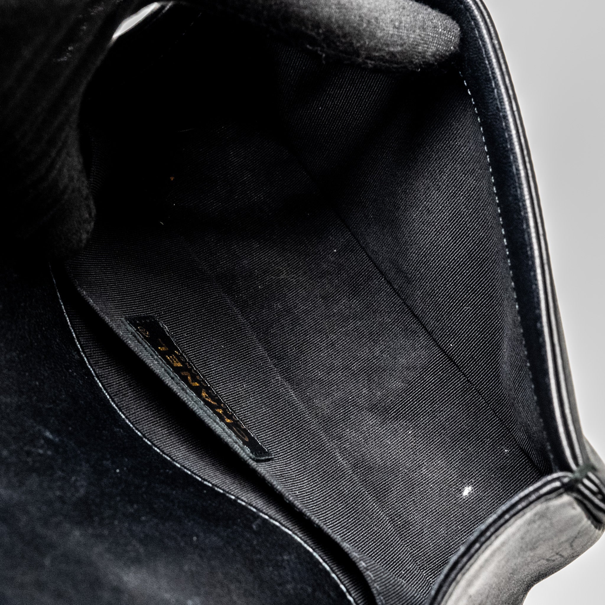 CHANEL SMALL BOY BAG LAMBSKIN BLACK GHW