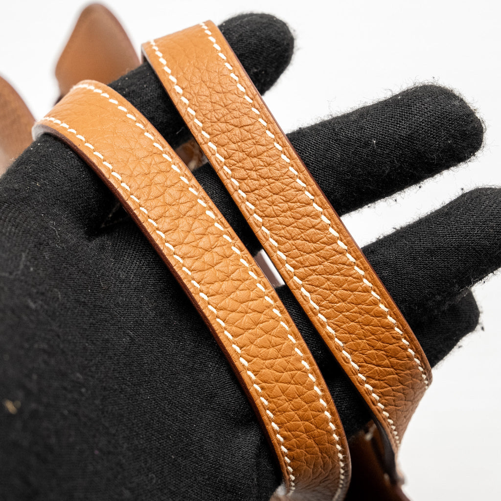 HERMES HALZAN 25 CLEMENCE GOLD SHW