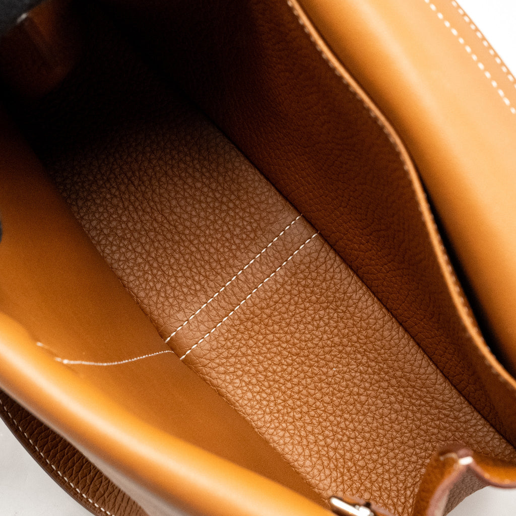 HERMES HALZAN 25 CLEMENCE GOLD SHW
