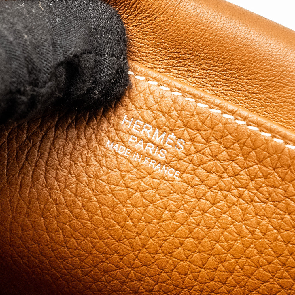 HERMES HALZAN 25 CLEMENCE GOLD SHW