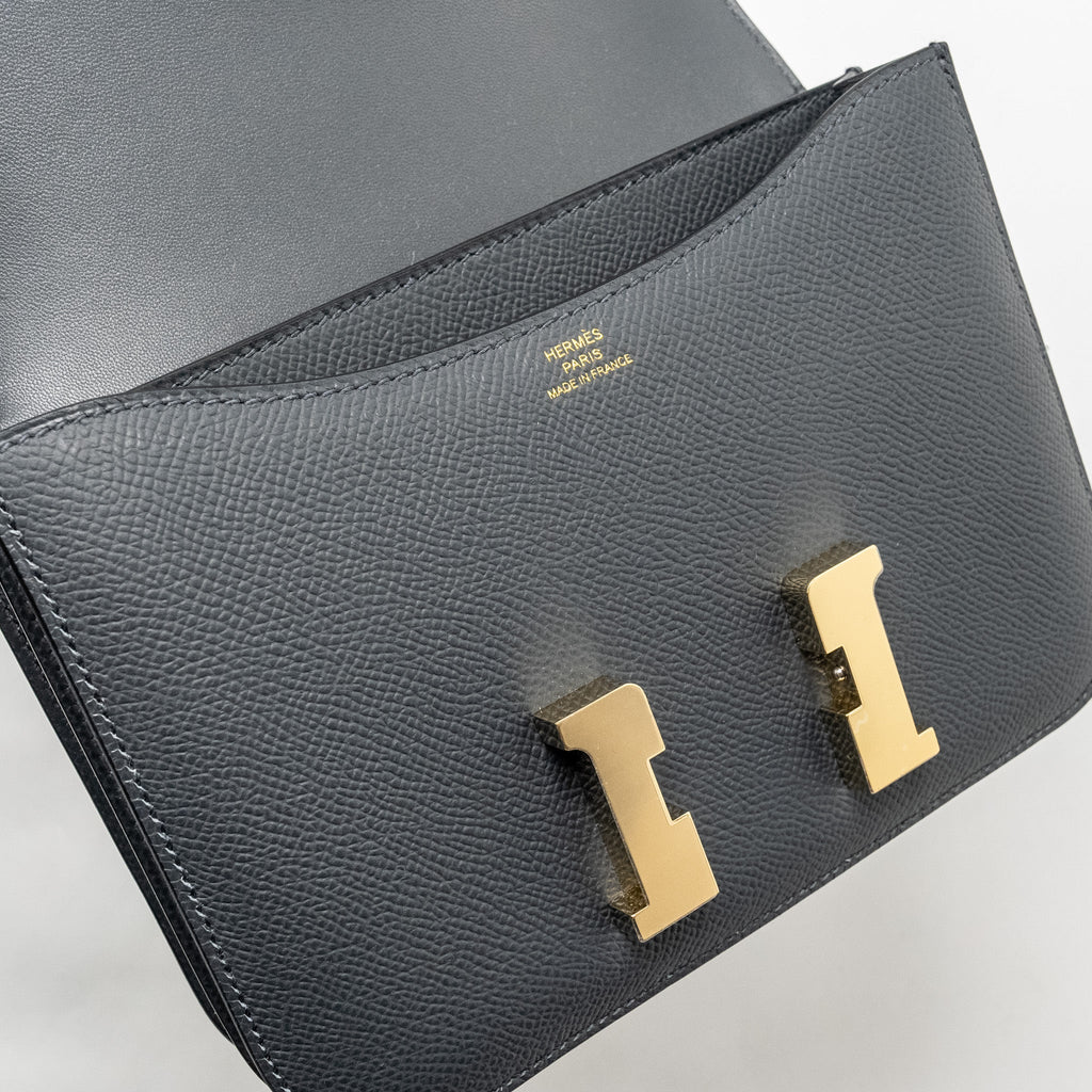 HERMES MINI CONSTANCE EPSOM GRIS MISTY GHW