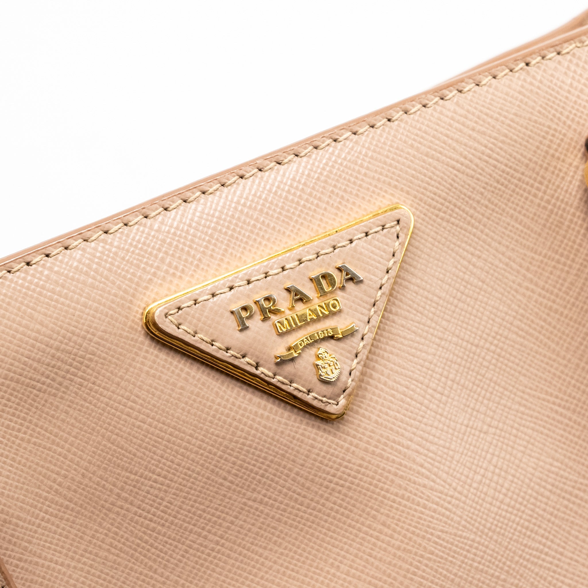 PRADA SAFFIANO TOTE BAG CALFSKIN POWDER PINK GHW