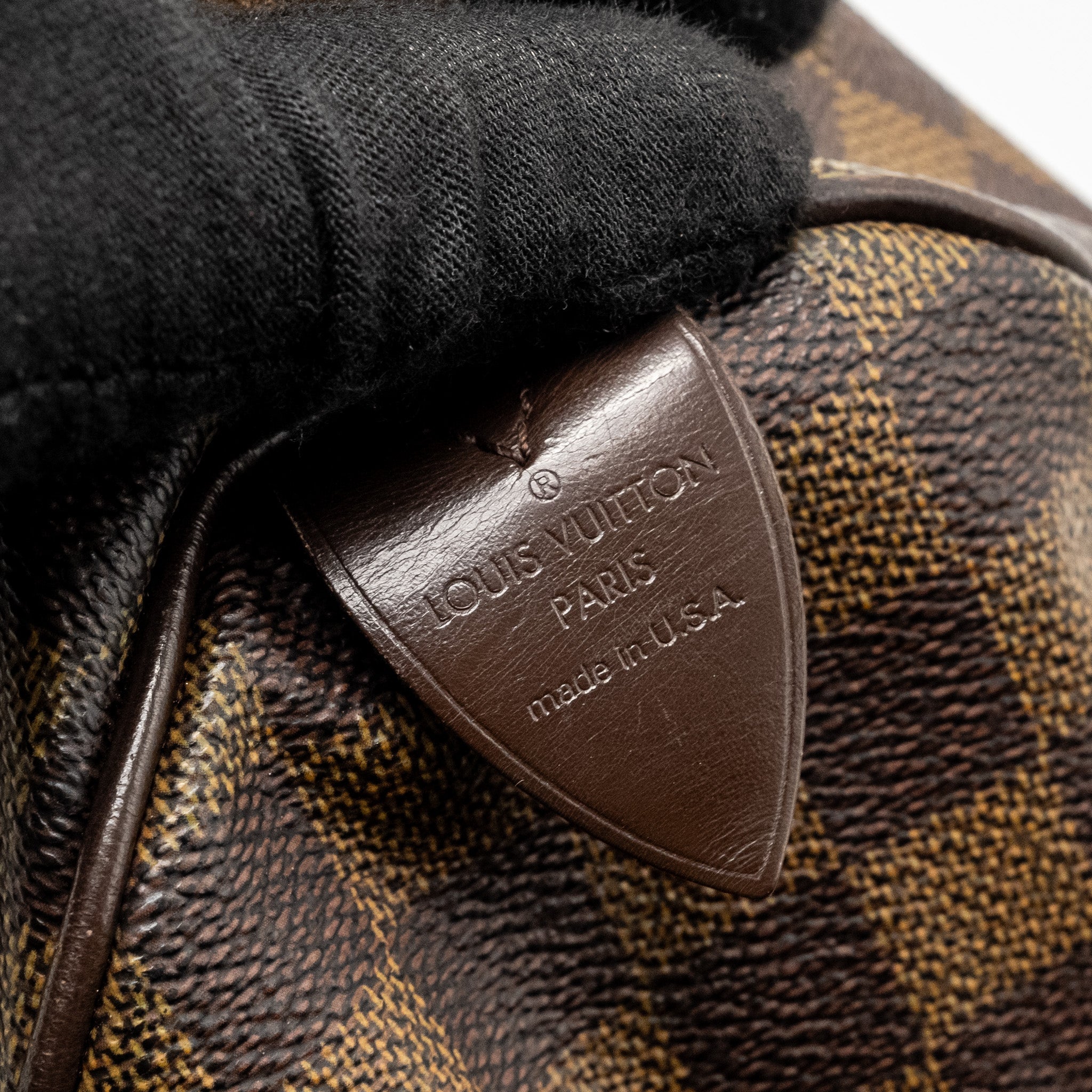 LOUIS VUITTON SPEEDY 25 DAMIER EBENE CANVAS GHW