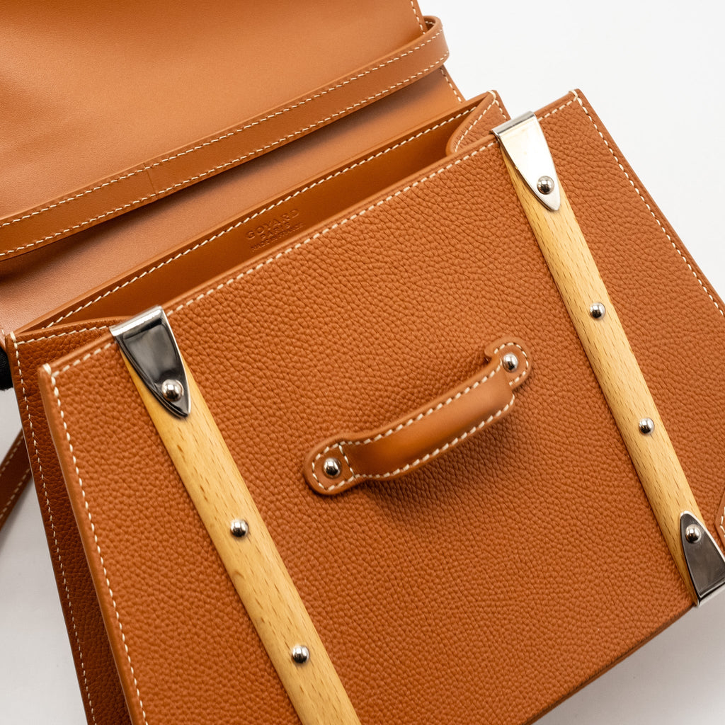 GOYARD STRUCTURE SAIGON PM BAG CALFSKIN TAN SHW
