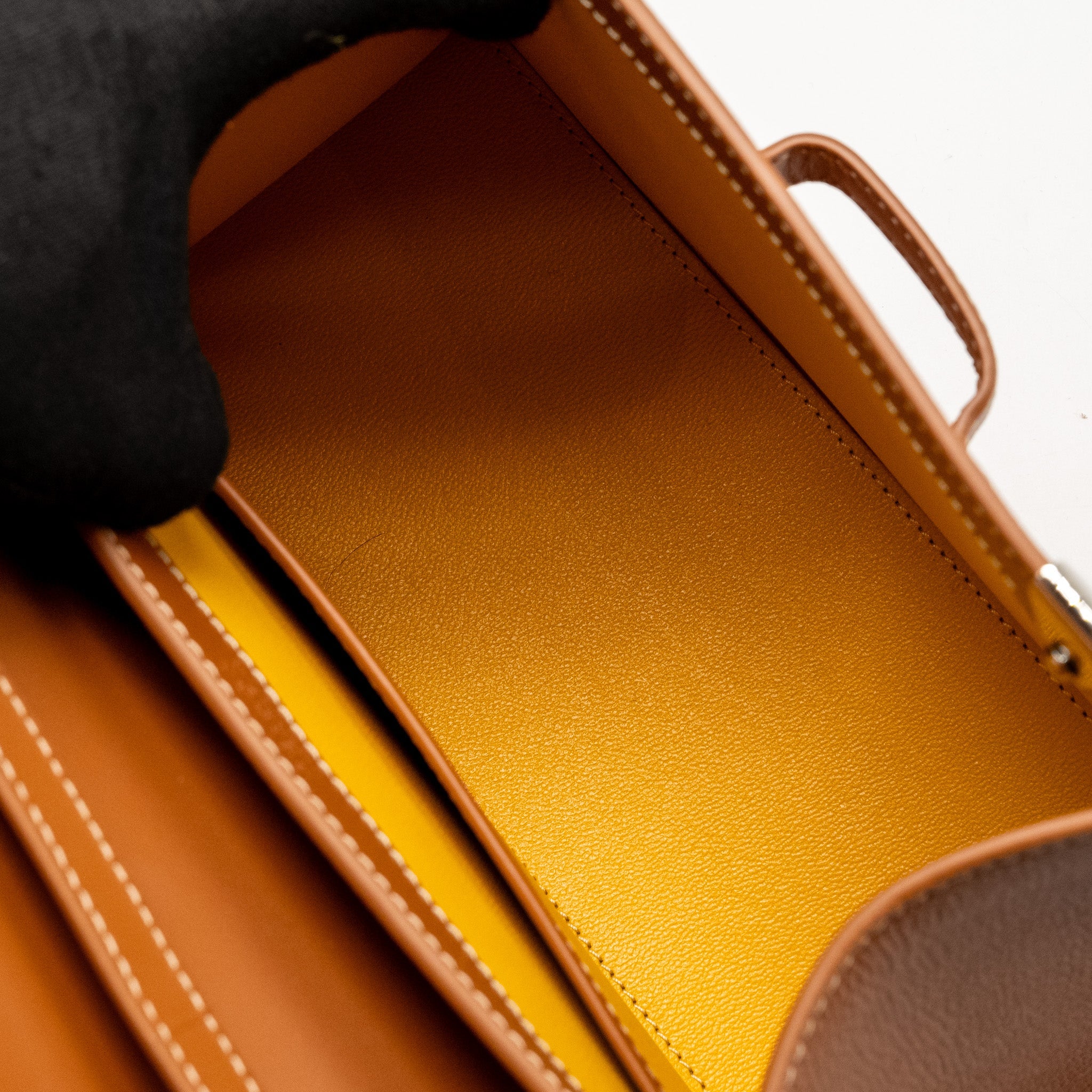 GOYARD STRUCTURE SAIGON PM BAG CALFSKIN TAN SHW