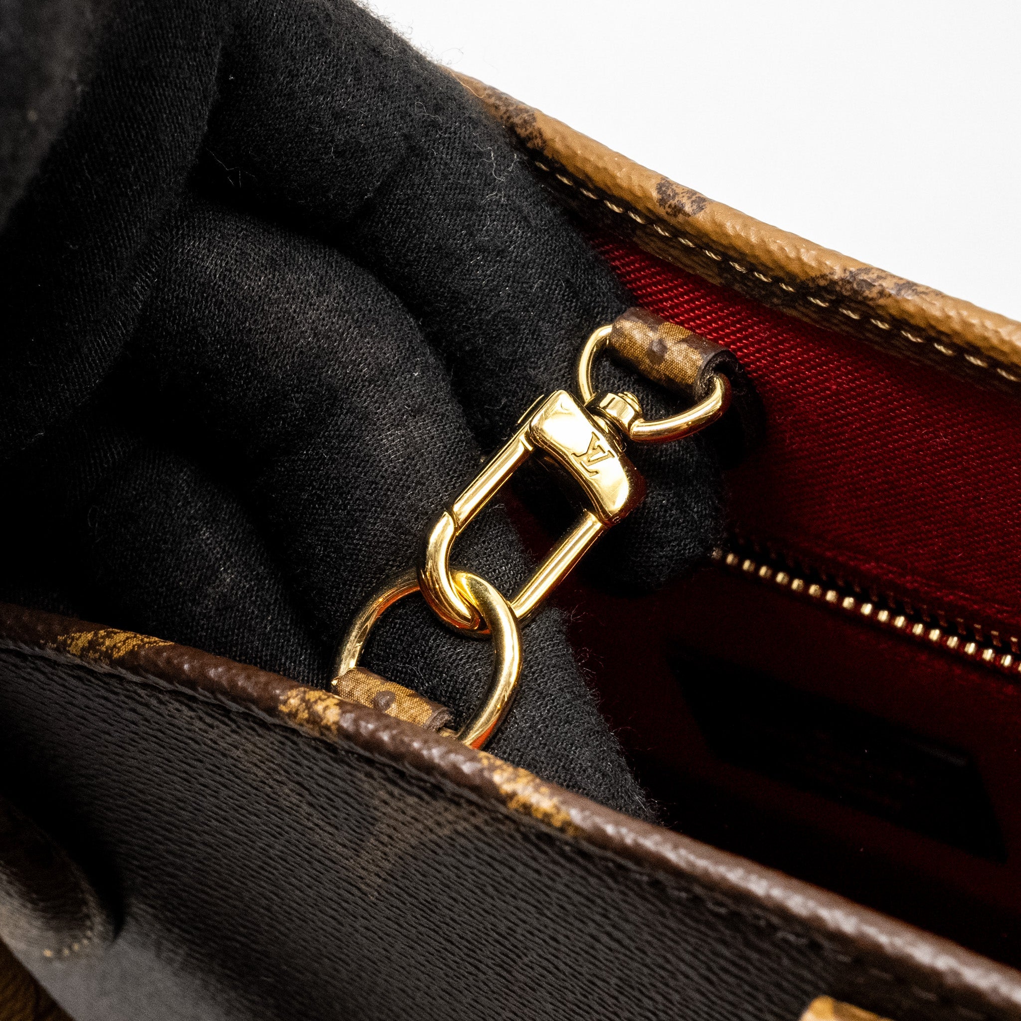 LOUIS VUITTON ONTHEGO PM MONOGRAM REVERSE CANVAS GHW