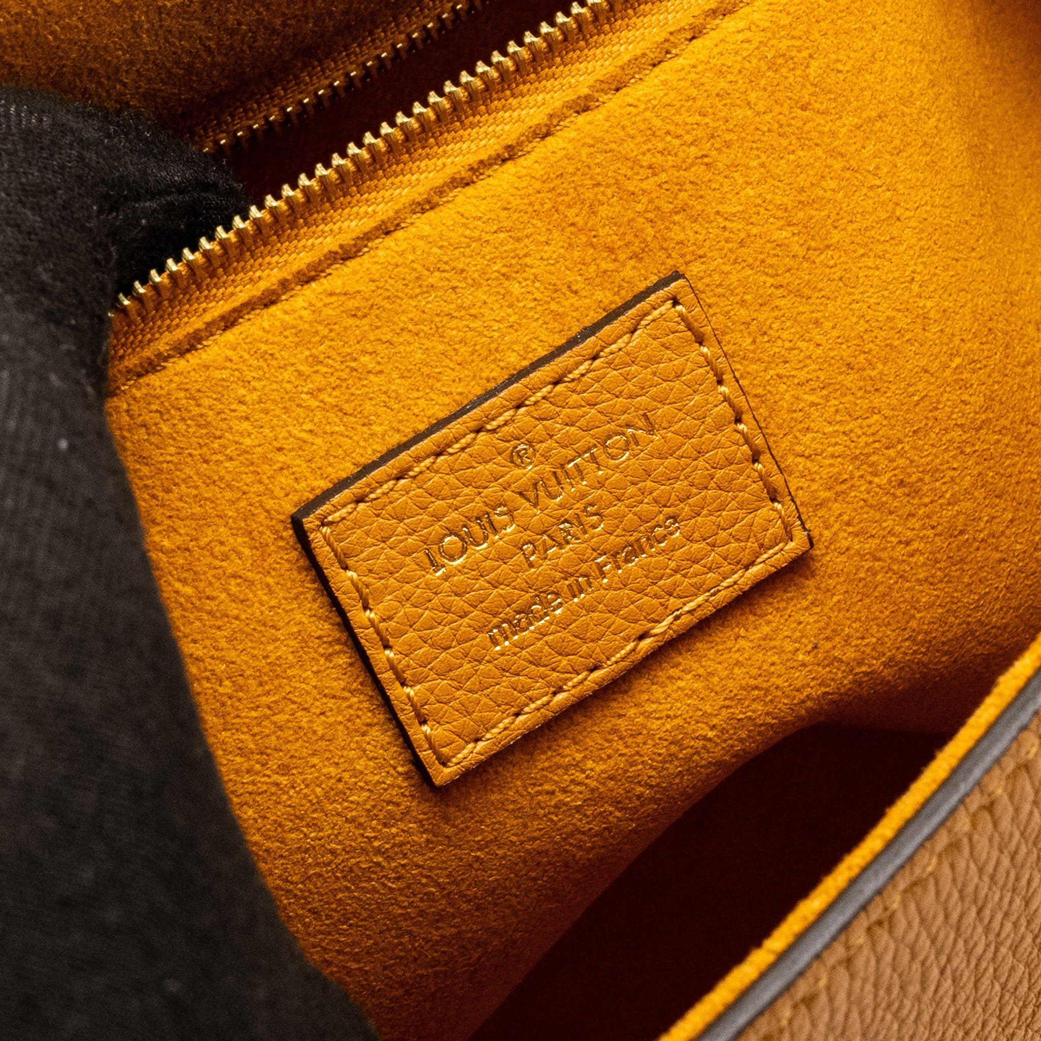 LOUIS VUITTON TOP HANDLE FLAP BAG CALFSKIN YELLOW GHW
