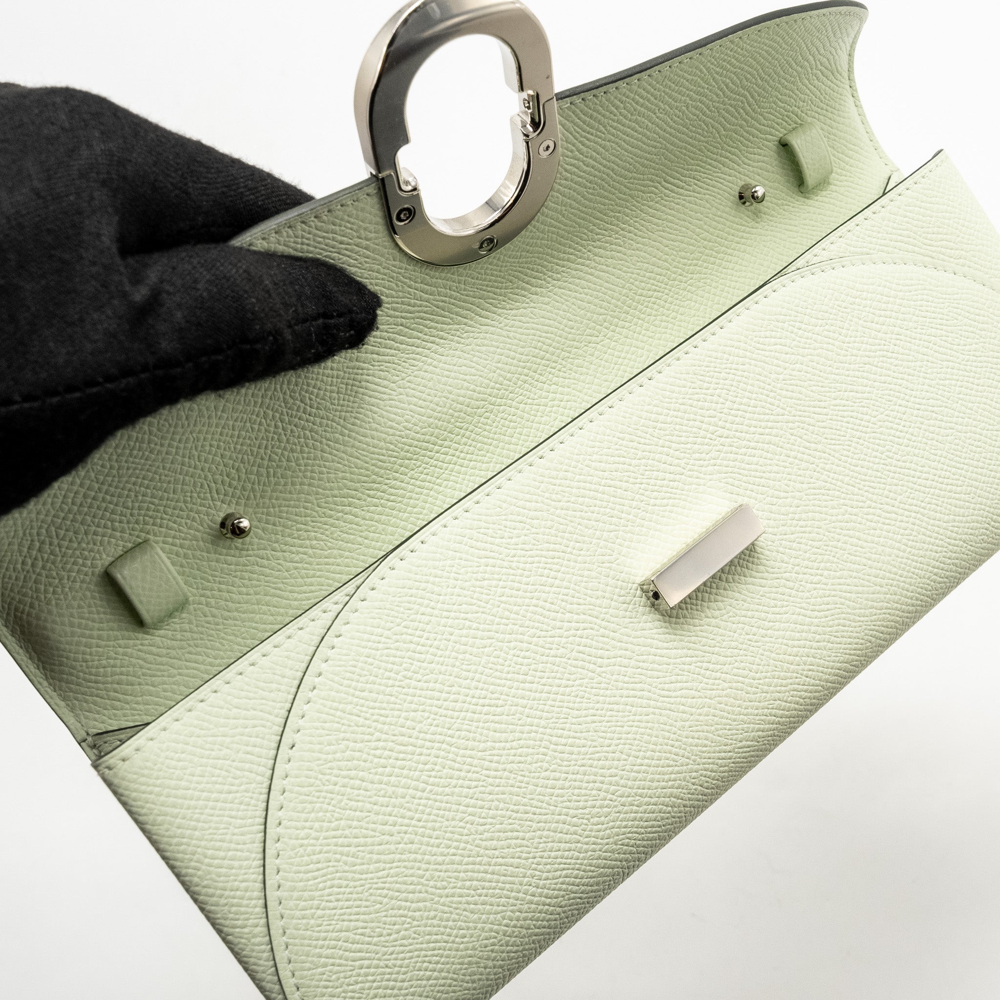 HERMES MAILLON TO GO WALLET EPSOM VERT FIZZ SHW