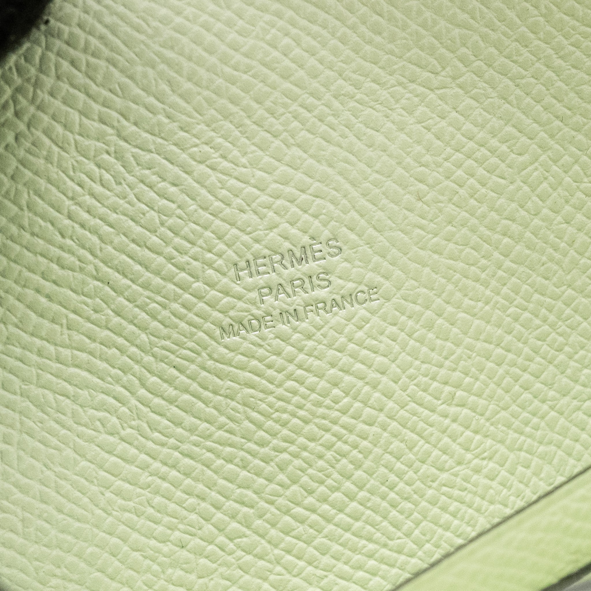 HERMES MAILLON TO GO WALLET EPSOM VERT FIZZ SHW