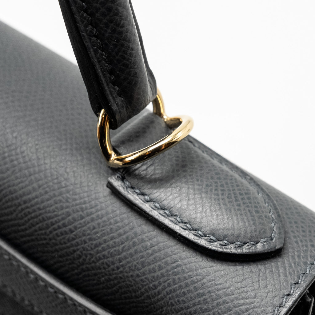 HERMES KELLY 28 EPSOM GRIS MISTY LGHW