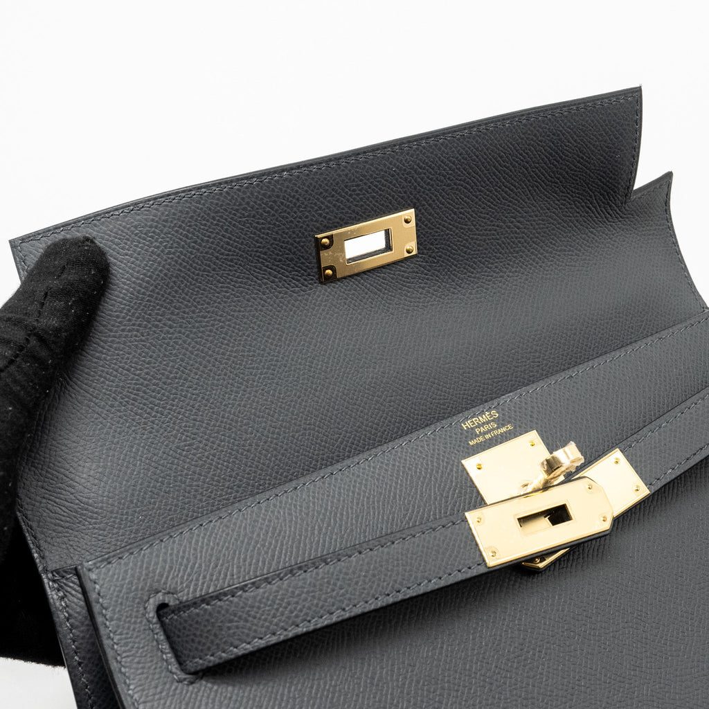 HERMES KELLY 28 EPSOM GRIS MISTY LGHW