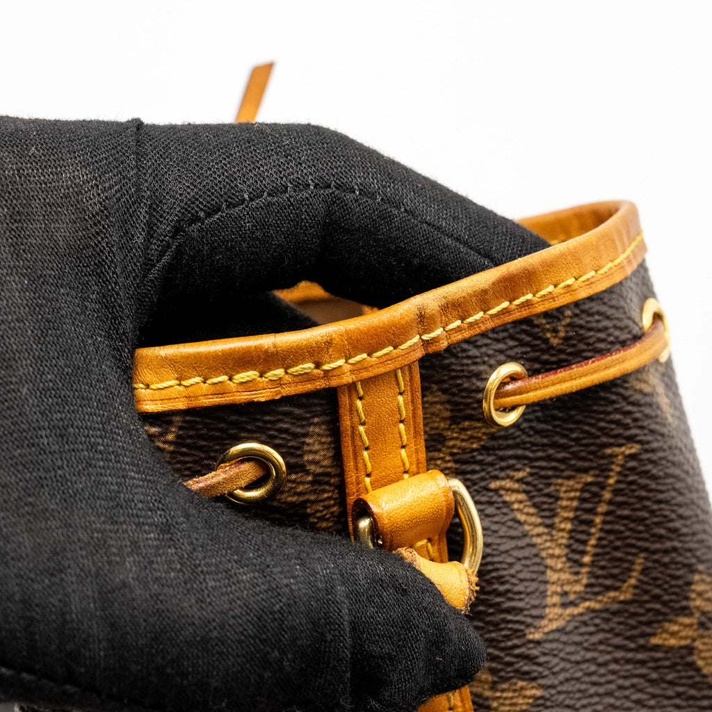LOUIS VUITTON NANO NOE MONOGRAM CANVAS GHW