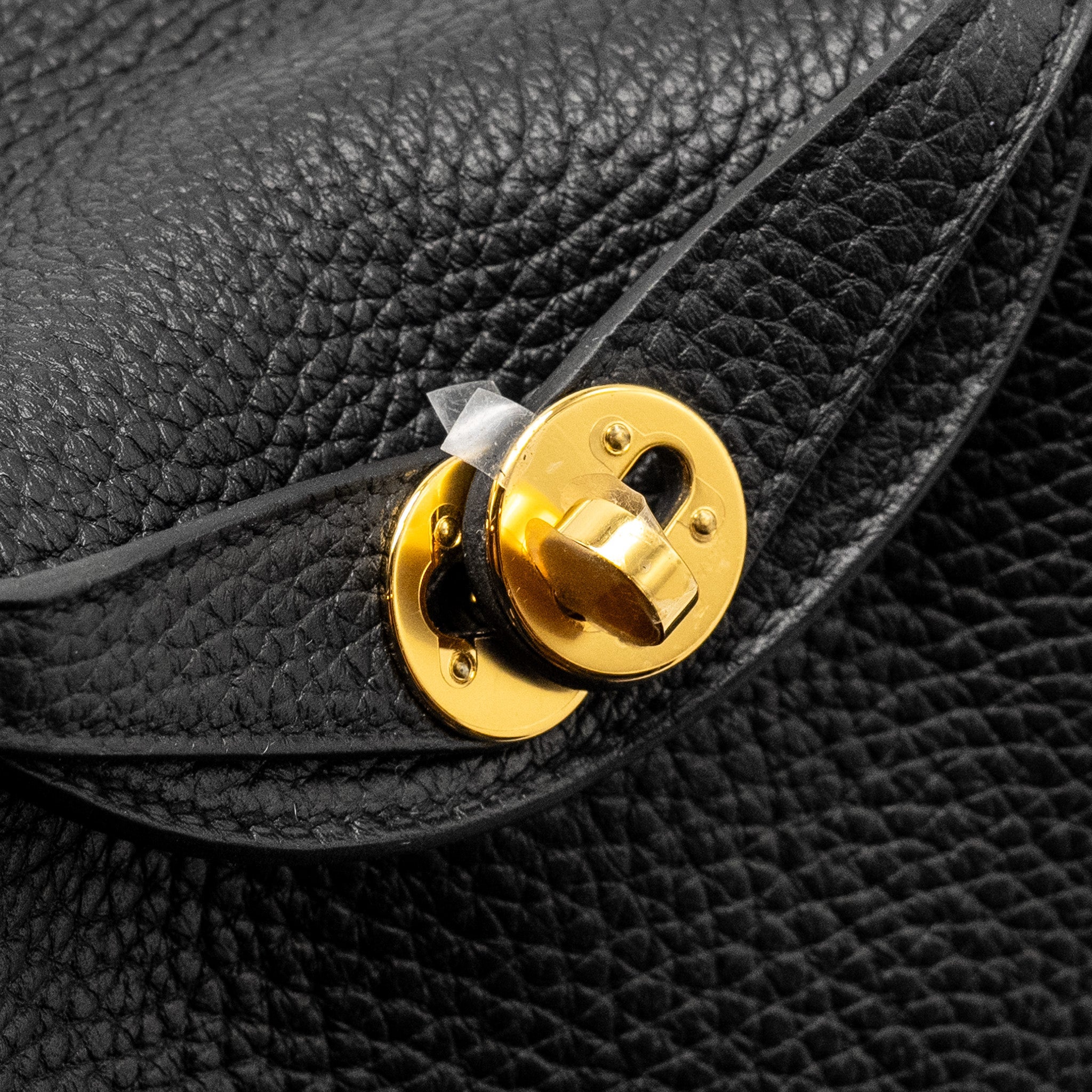 HERMES MINI LINDY CLEMENCE BLACK GHW