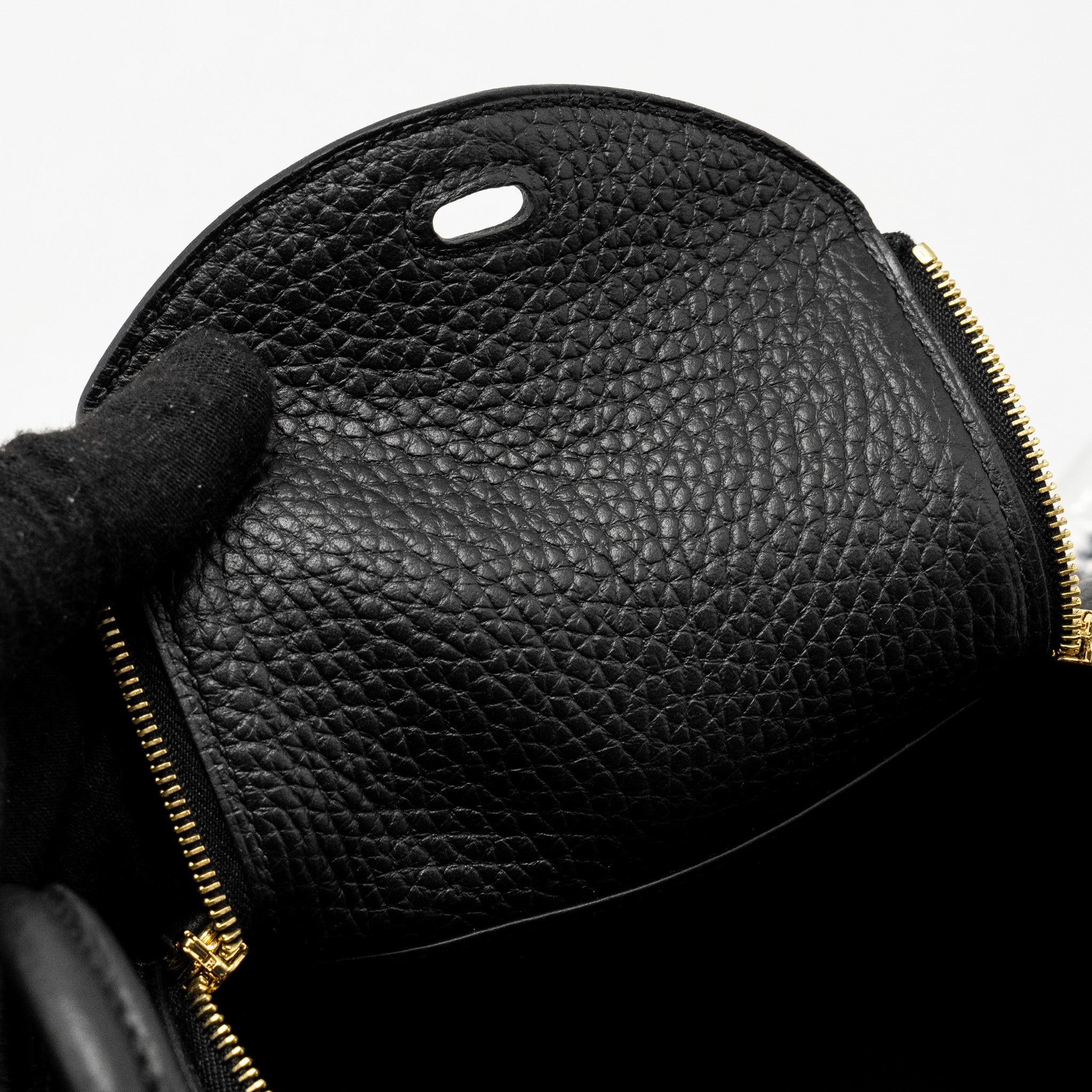 HERMES MINI LINDY CLEMENCE BLACK GHW