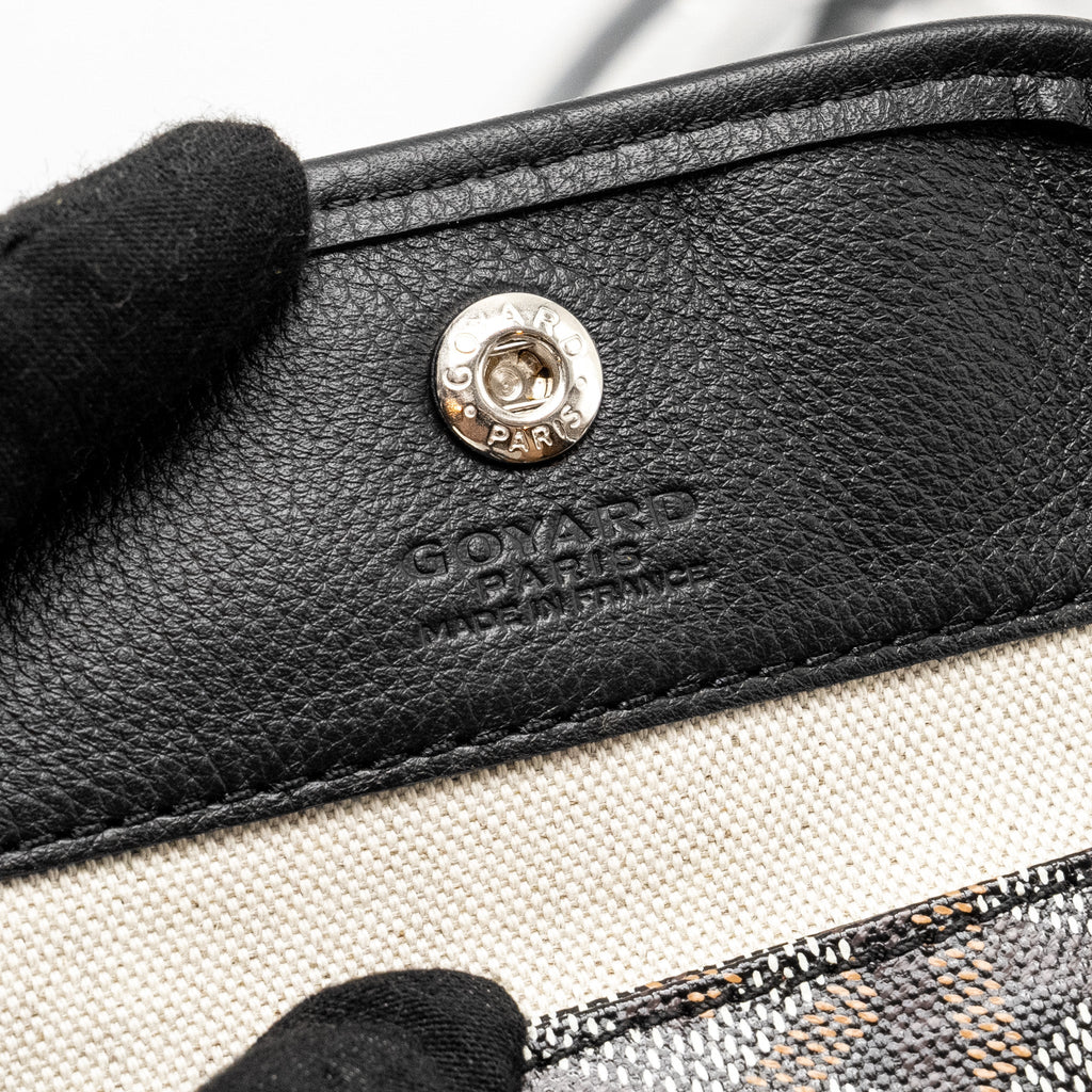 GOYARD MINI ANJOU TOTE GOYARDLINE CANVAS/LEATHER BLACK SHW