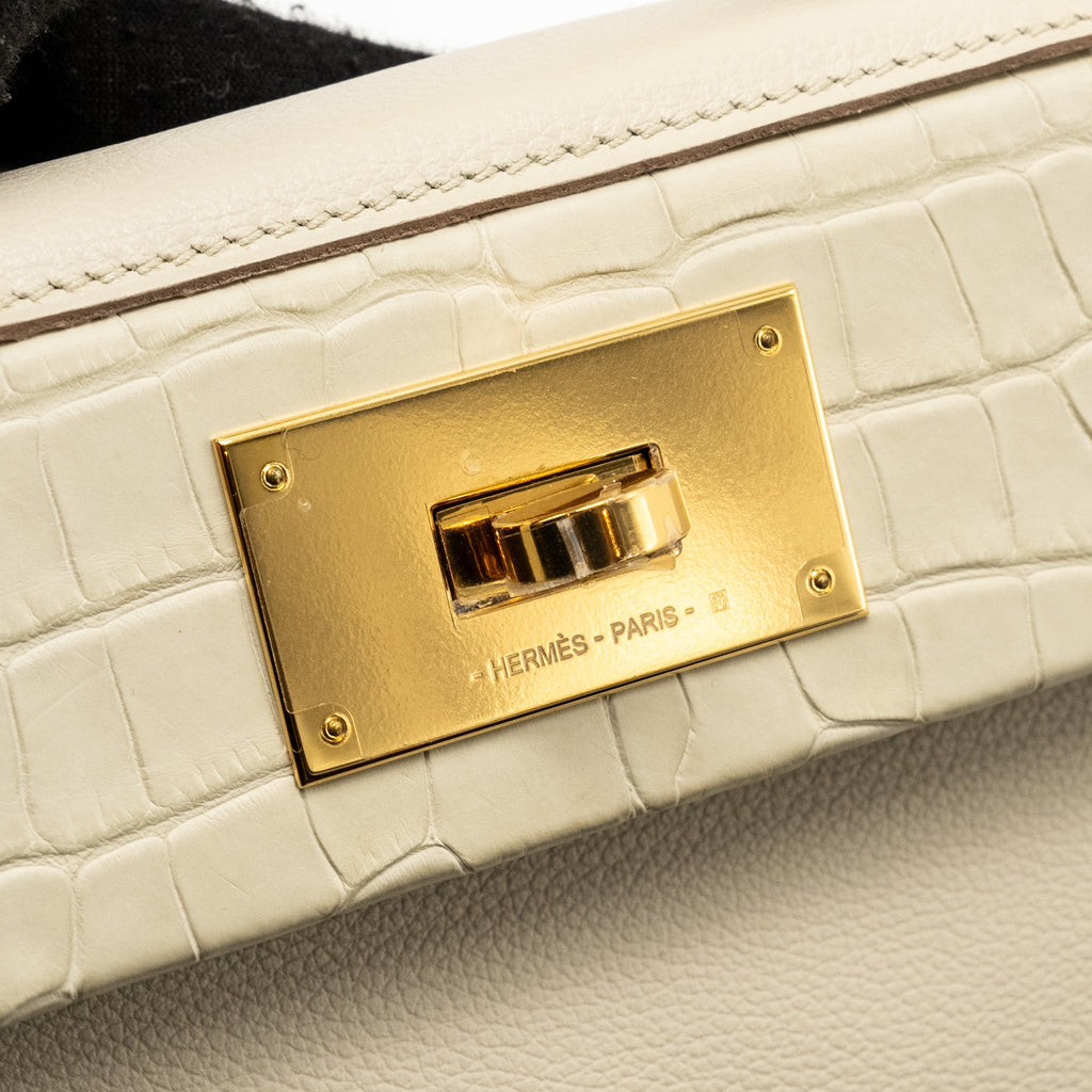 HERMES 24/24 2424-21 TOUCH EVERCOLOR/ALLIGATOR/SWIFT BETON GHW