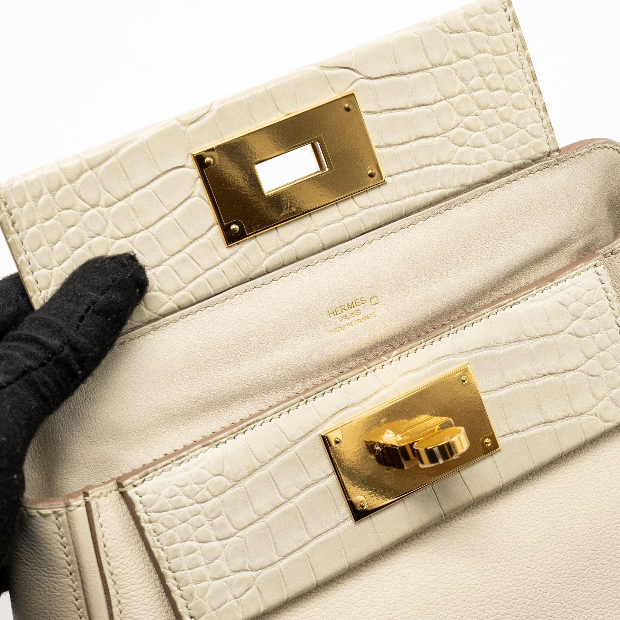 HERMES 24/24 2424-21 TOUCH EVERCOLOR/ALLIGATOR/SWIFT BETON GHW