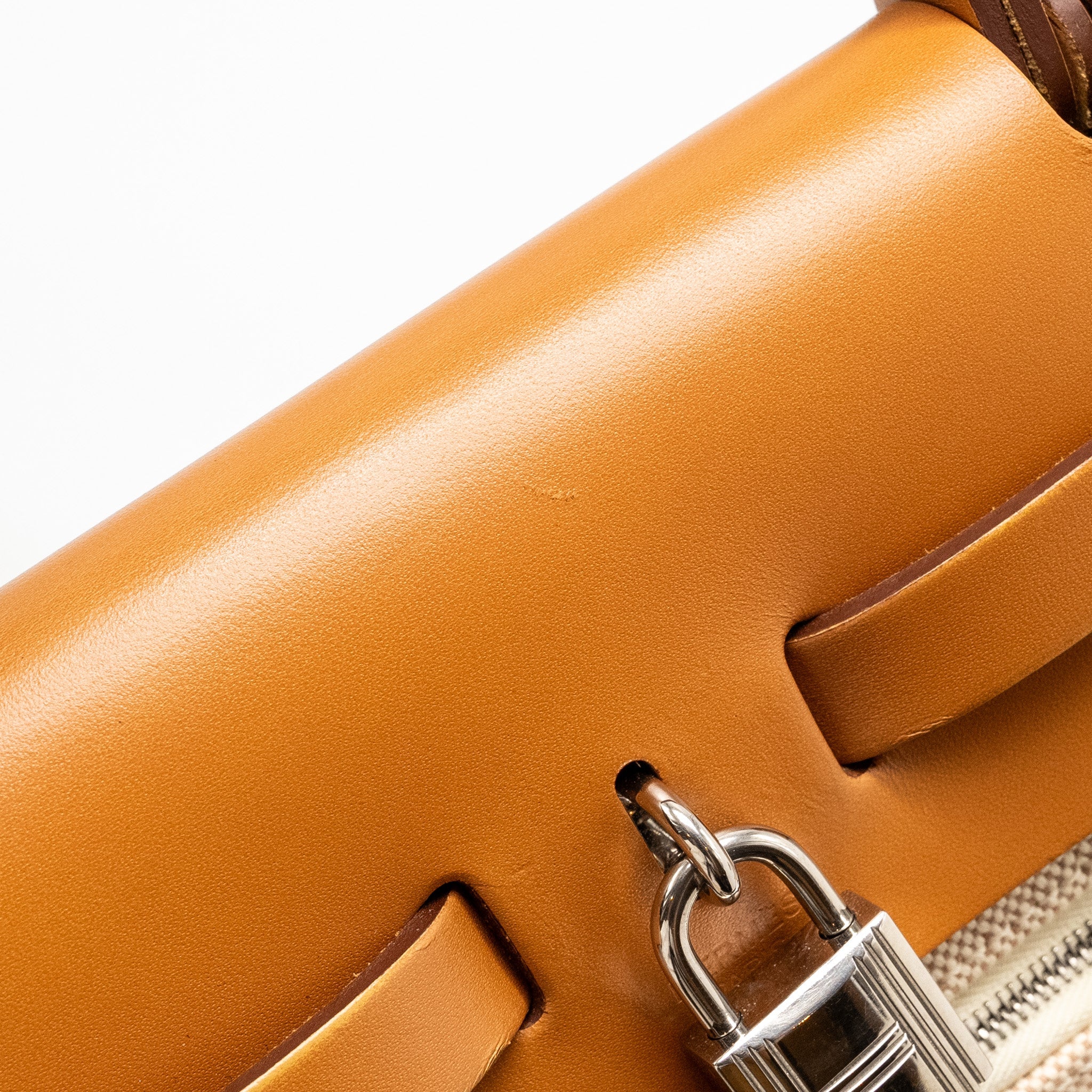 HERMES HERBAG 31 ZIP BAG TOILE CRISS VIKING/VACHE HUNTER LEATHER ECRU-BEIGE-NATURE/NATURE SHW
